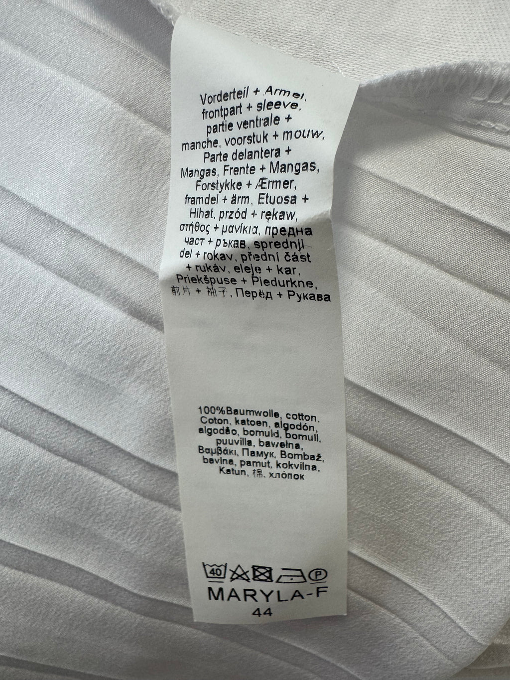 Van Laack Maryla-F Bluse, Faltenrücken, Gr. 44 (L), Weiß, guter Zustand