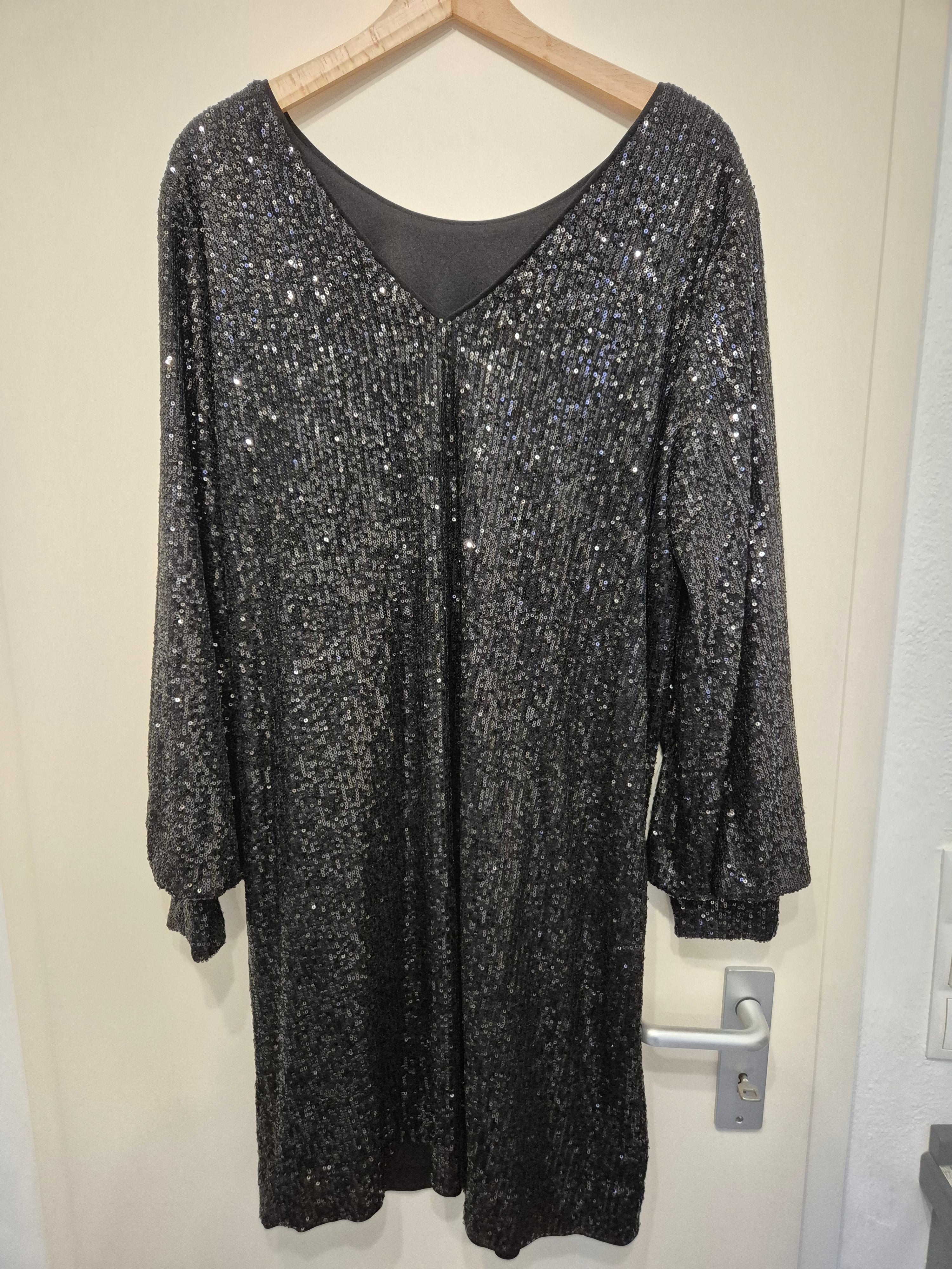 Maison 123 Charme R Paillettenkleid – Schwarz, Gr. DE 42 FR 44, Neu