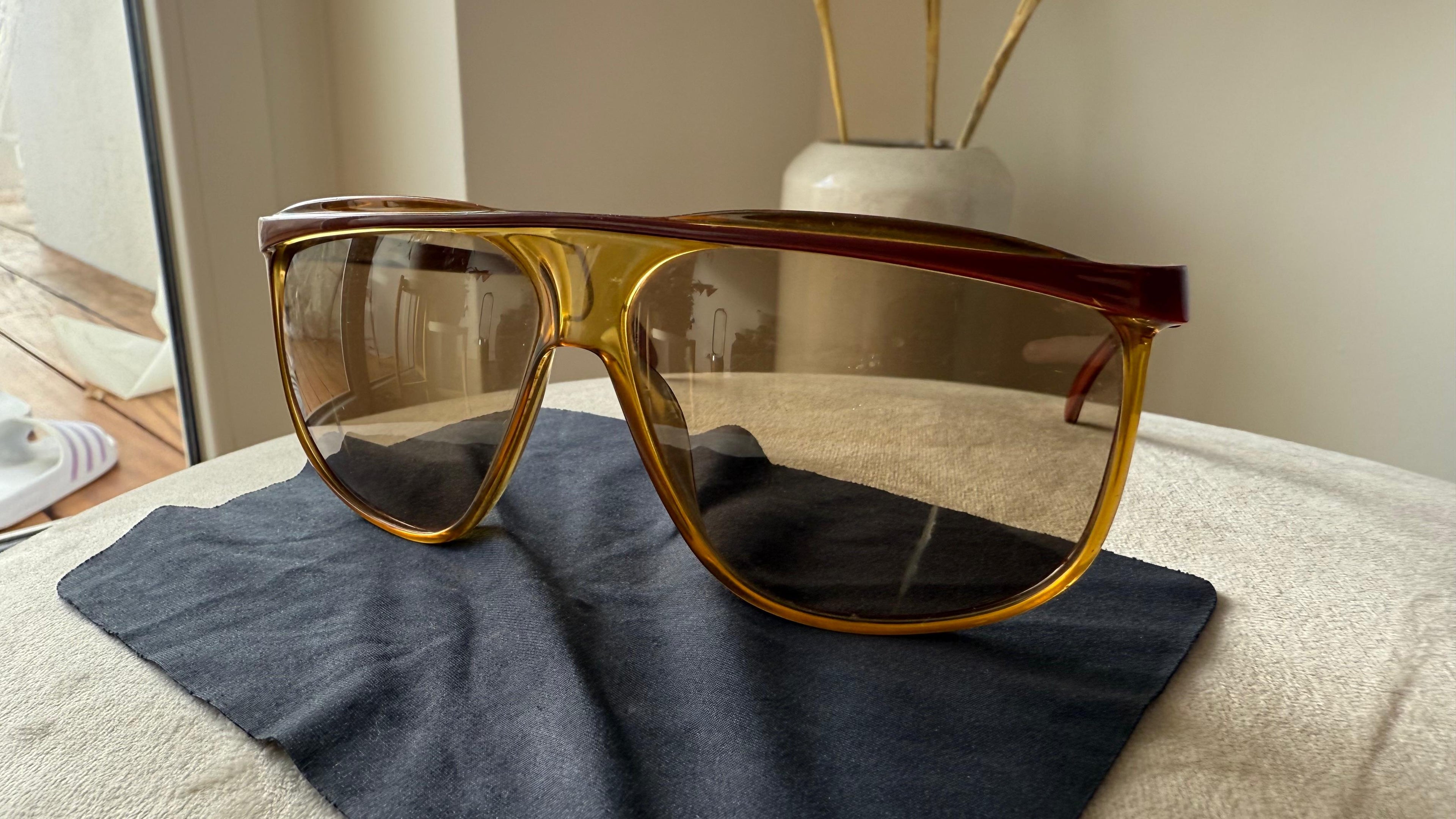 Vintage VIENNALINE Optyl 1269/20 Sonnenbrille | Oversize | Amber/Braun | Gut