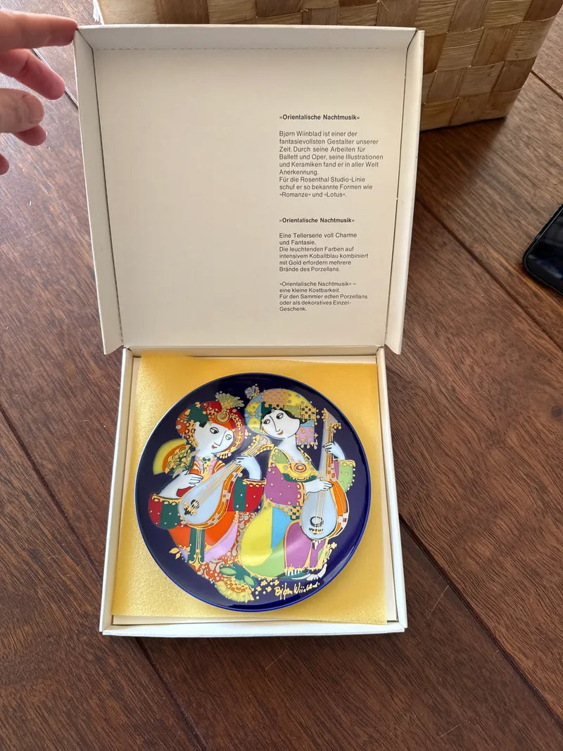 Rosenthal Wiinblad Wandteller Orientalische Nachtmusik Nr.2 OVP Sehr Gut