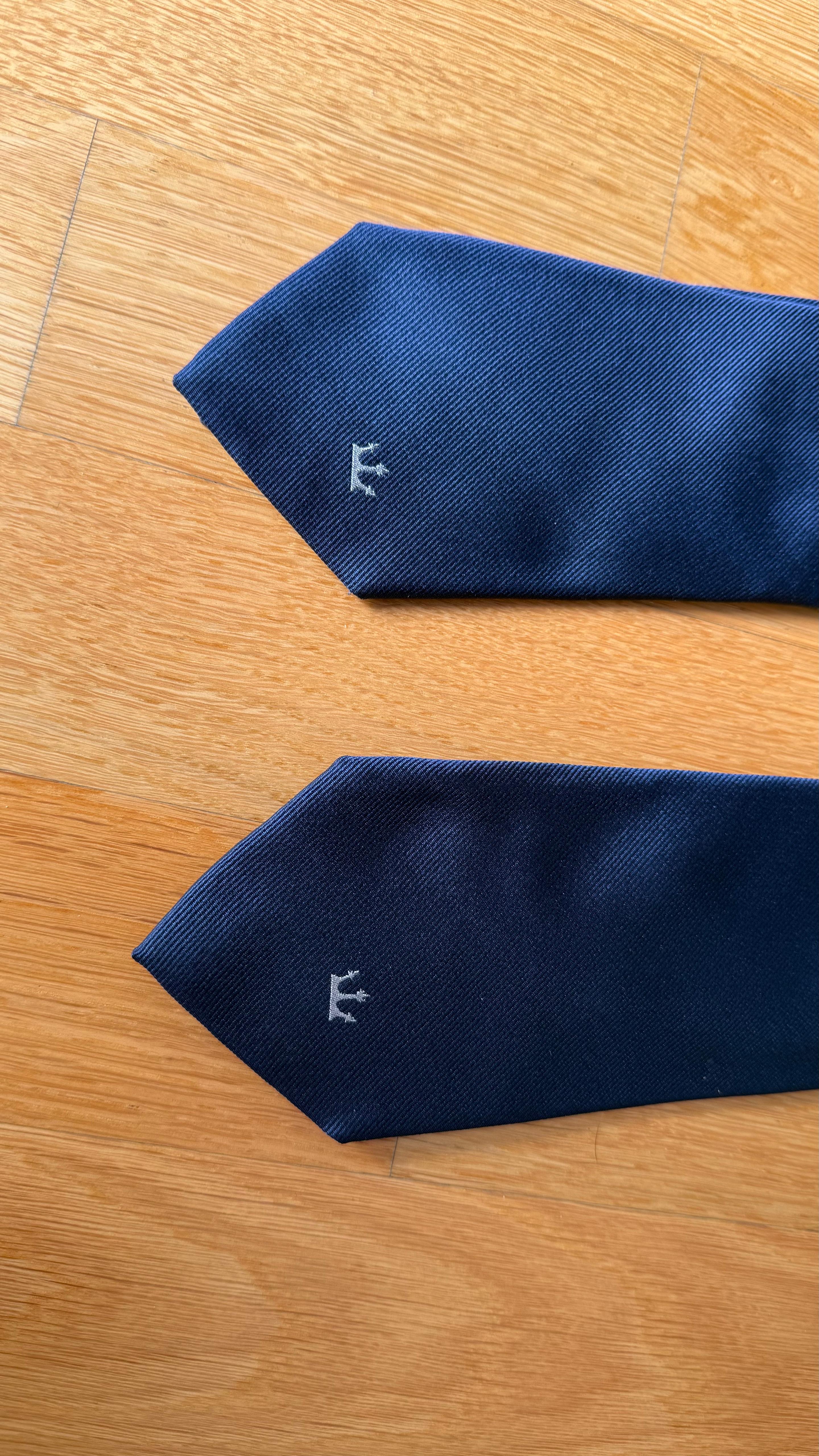 Fumagalli x EGO Limited Edition Seidenkrawatte | Navy | 100% Seide | Wie Neu