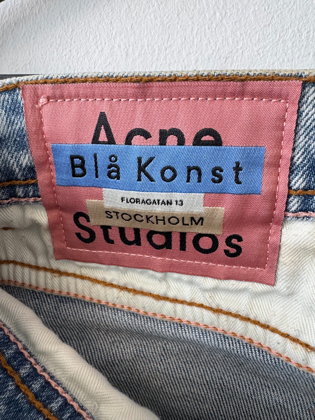Acne Studios Blå Konst Jeans 28/32 Hellblau, Guter Zustand