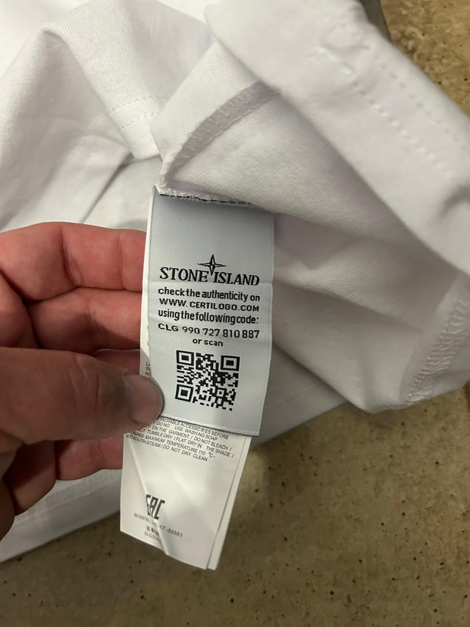 Stone Island Basic T-Shirt White M 100% Cotton New