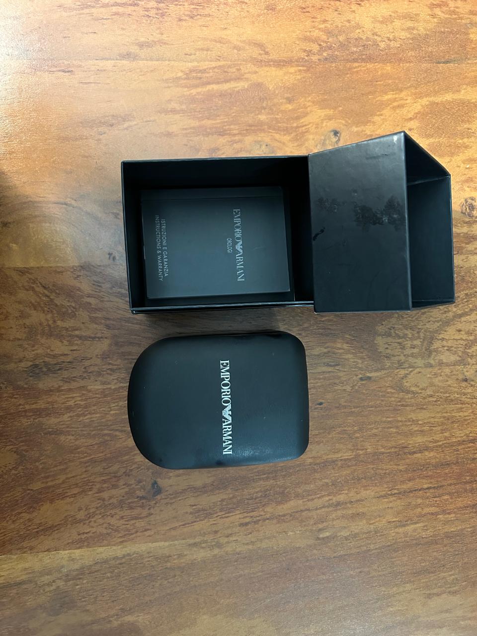 Emporio Armani Chronograph AR2461 – Schwarz | Lederarmband | Guter Zustand