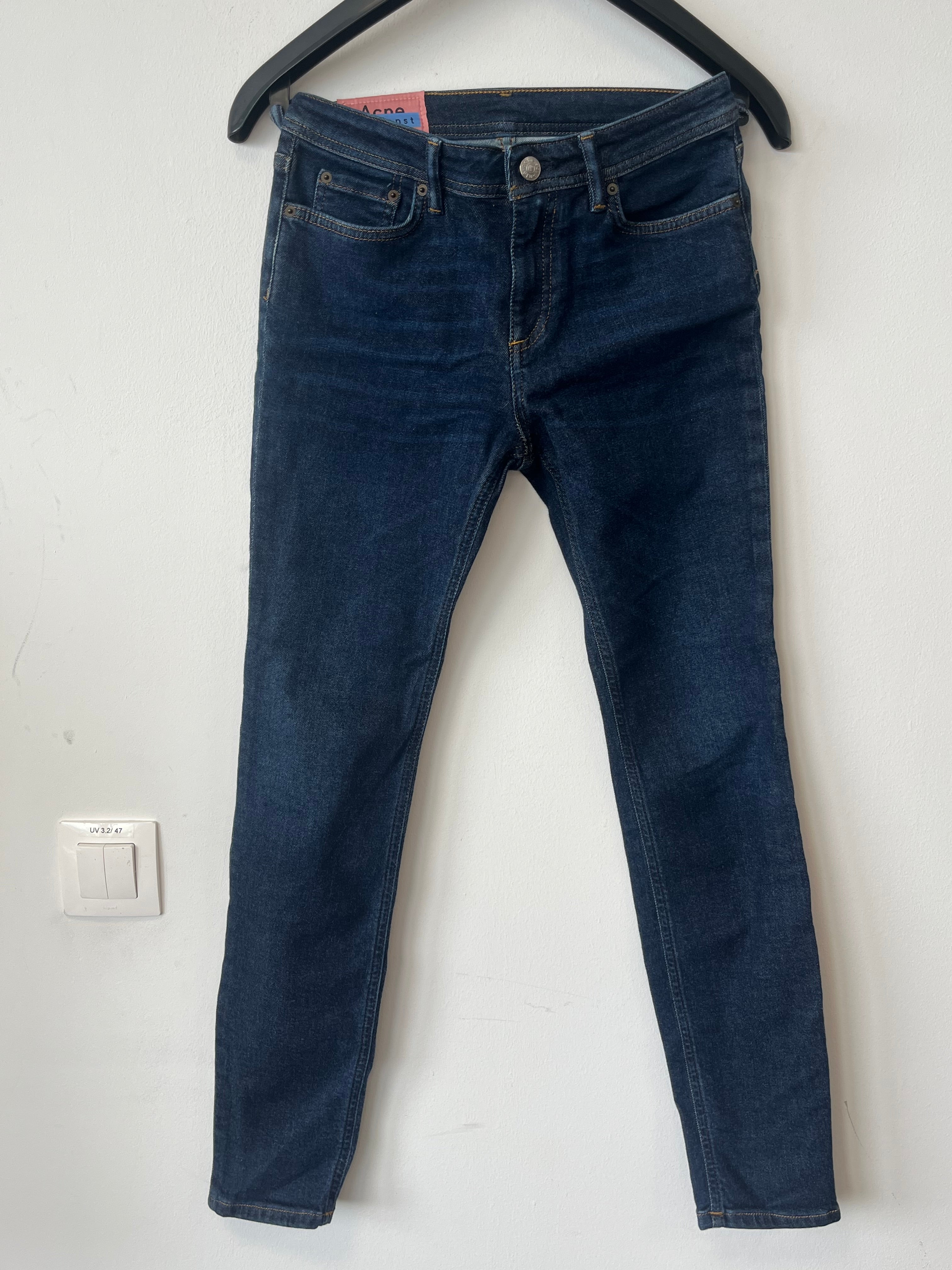 Acne Studios Climb Skinny Jeans Damen Dunkelblau 25/32 Sehr Gut