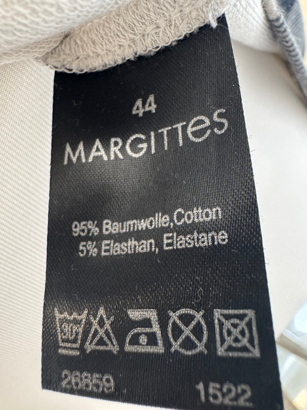 Margittes Plaid Pailletten Tiger Top, Gr. 44, Schwarz/Grau, Sehr gut