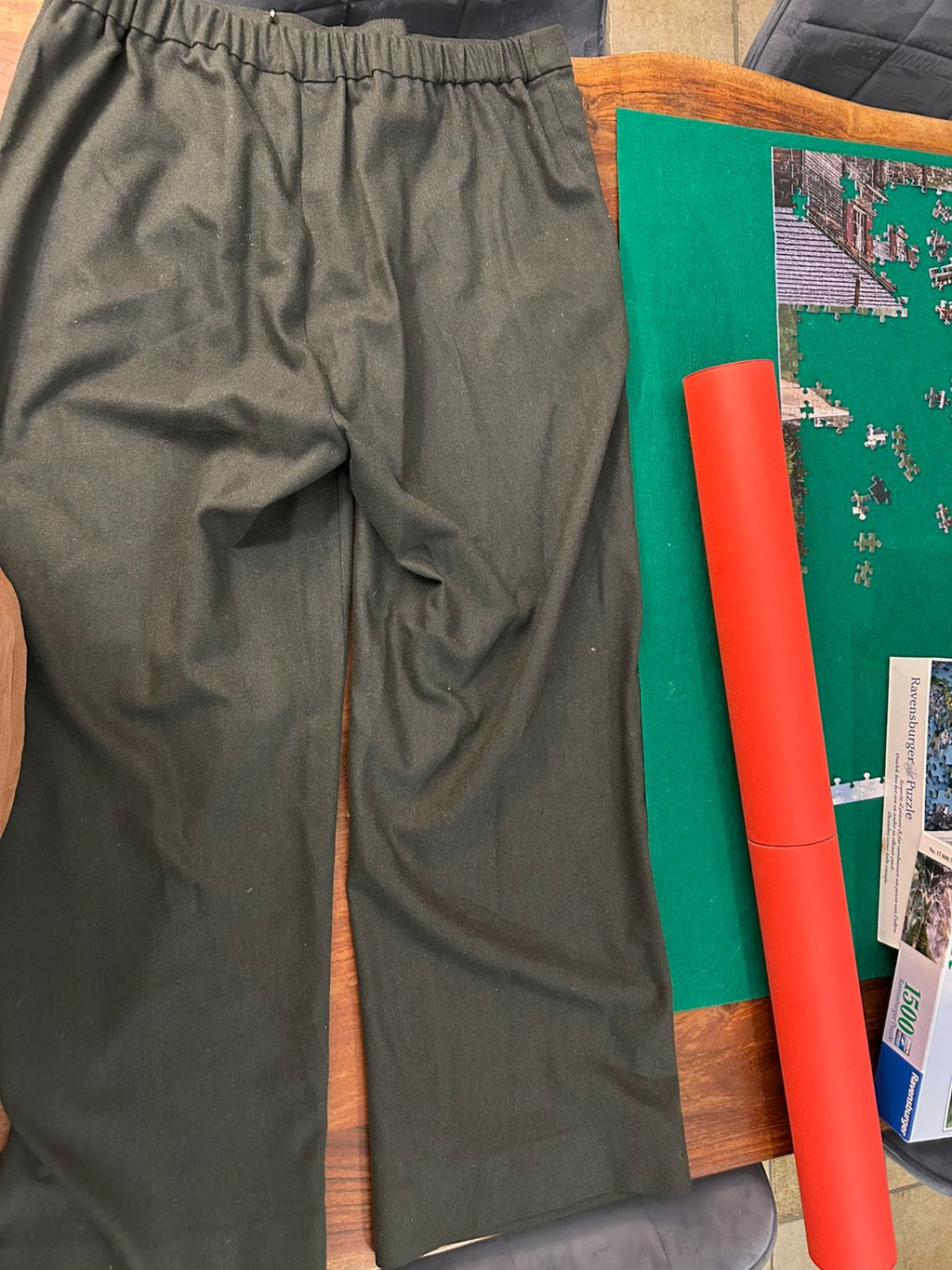 S MaxMara Easy Living Trousers | Size 40 | Forest Green | Good Condition