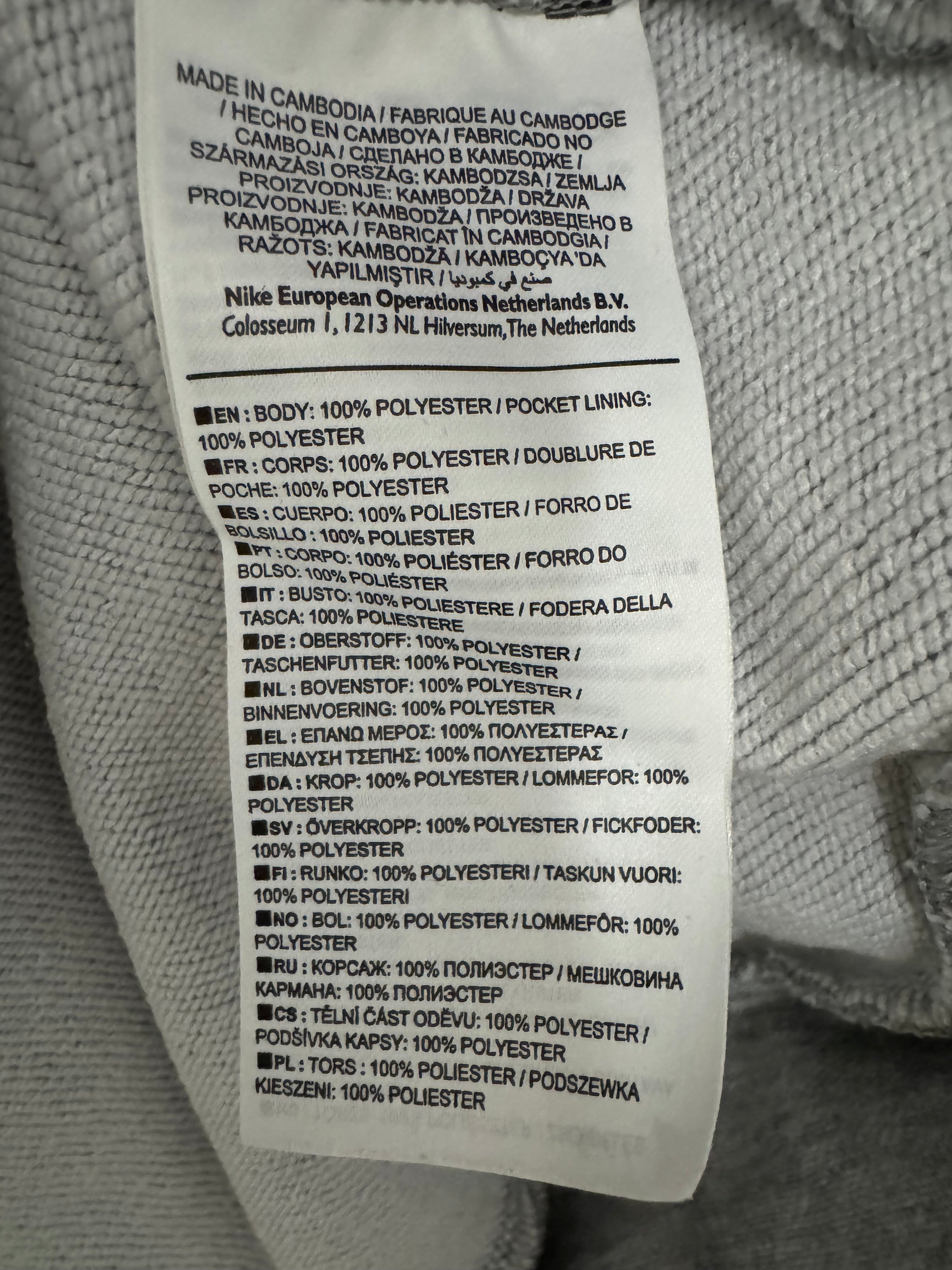 Nike Therma-FIT Pullover Hoodie – Grau, Größe L, Guter Zustand