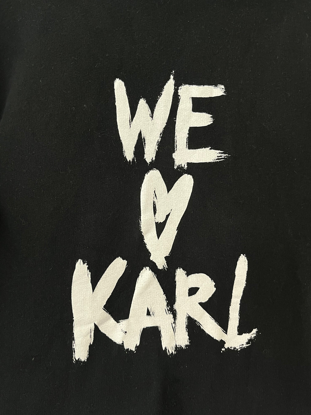Karl Lagerfeld WE ♥ KARL Sweatshirt, M, Schwarz, 100% Baumwolle, Sehr gut