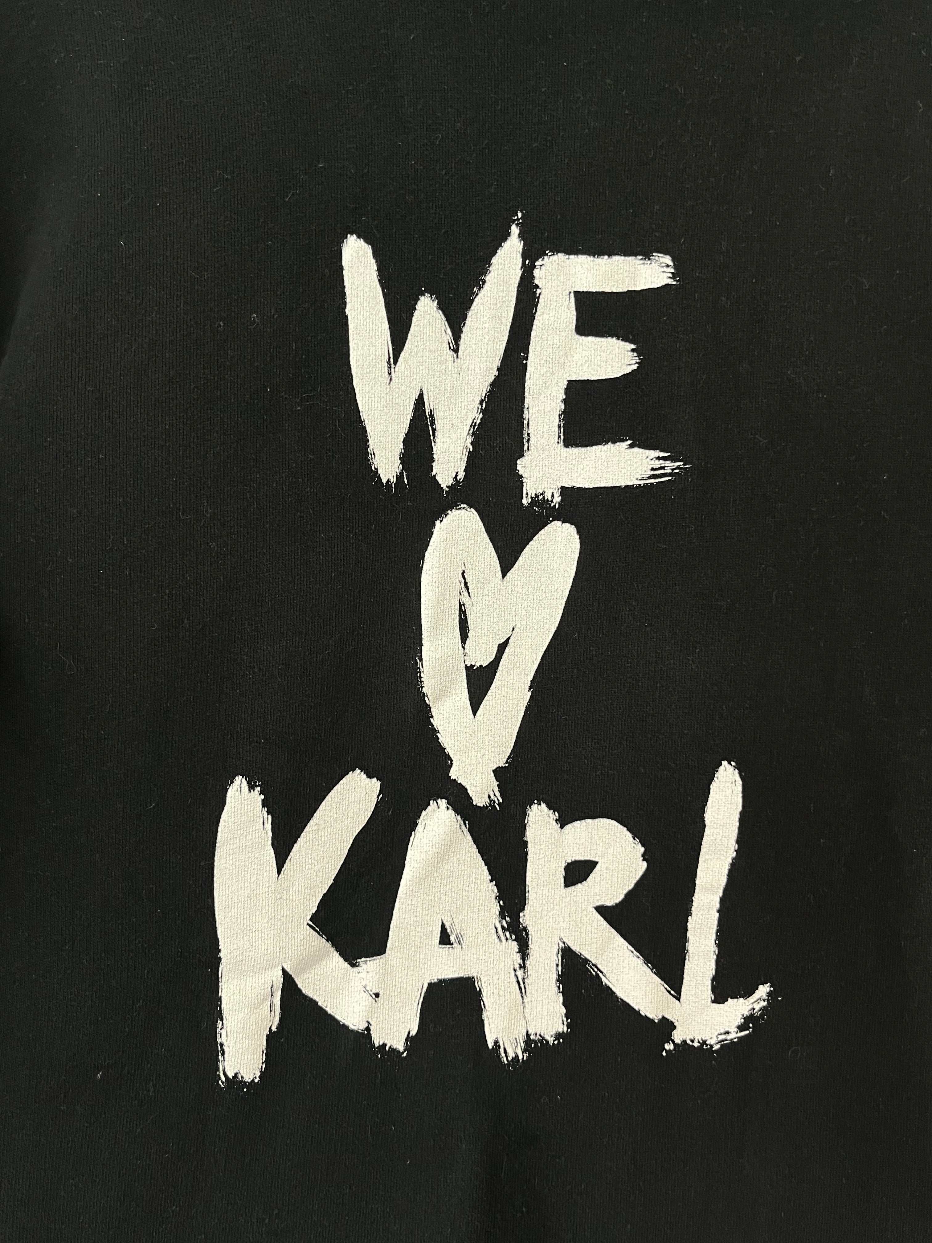 Karl Lagerfeld WE ♥ KARL Sweatshirt, M, Schwarz, 100% Baumwolle, Sehr gut