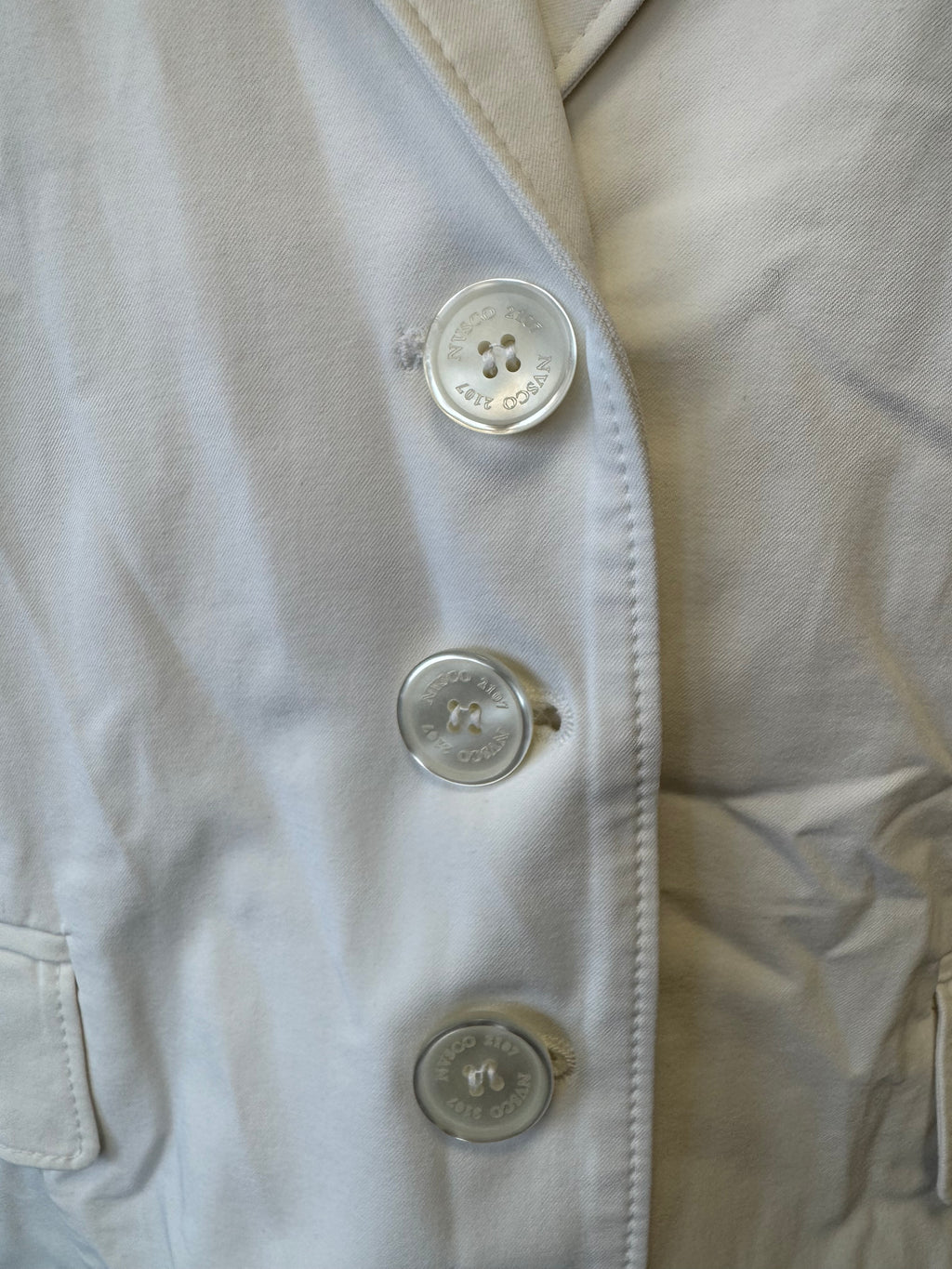 NVSCO Liberty Women's Blazer, White, Size 46, Very Good Condition