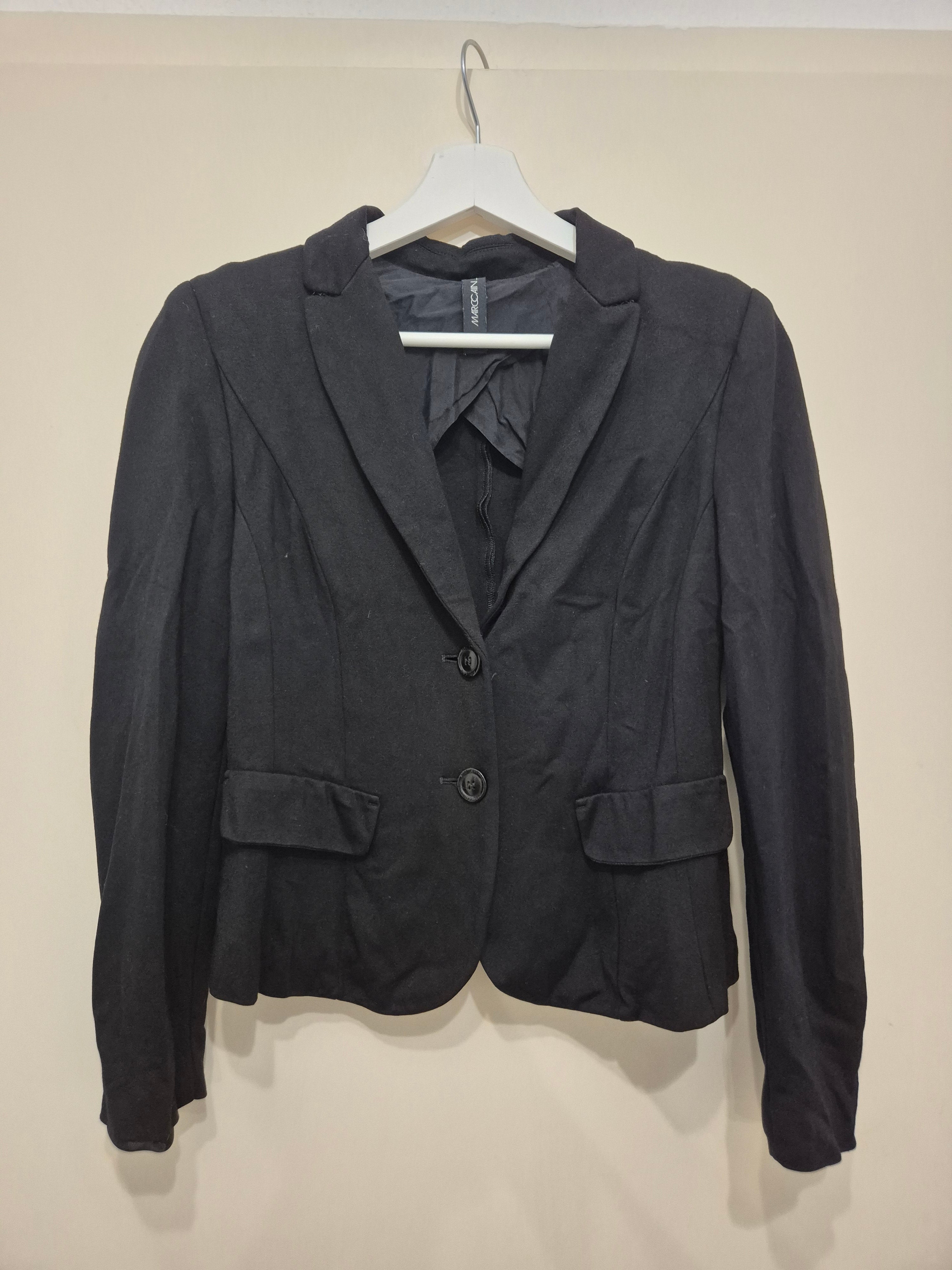 Marc Cain Classic Fit Blazer Schwarz M Polyester-Mix Gebraucht