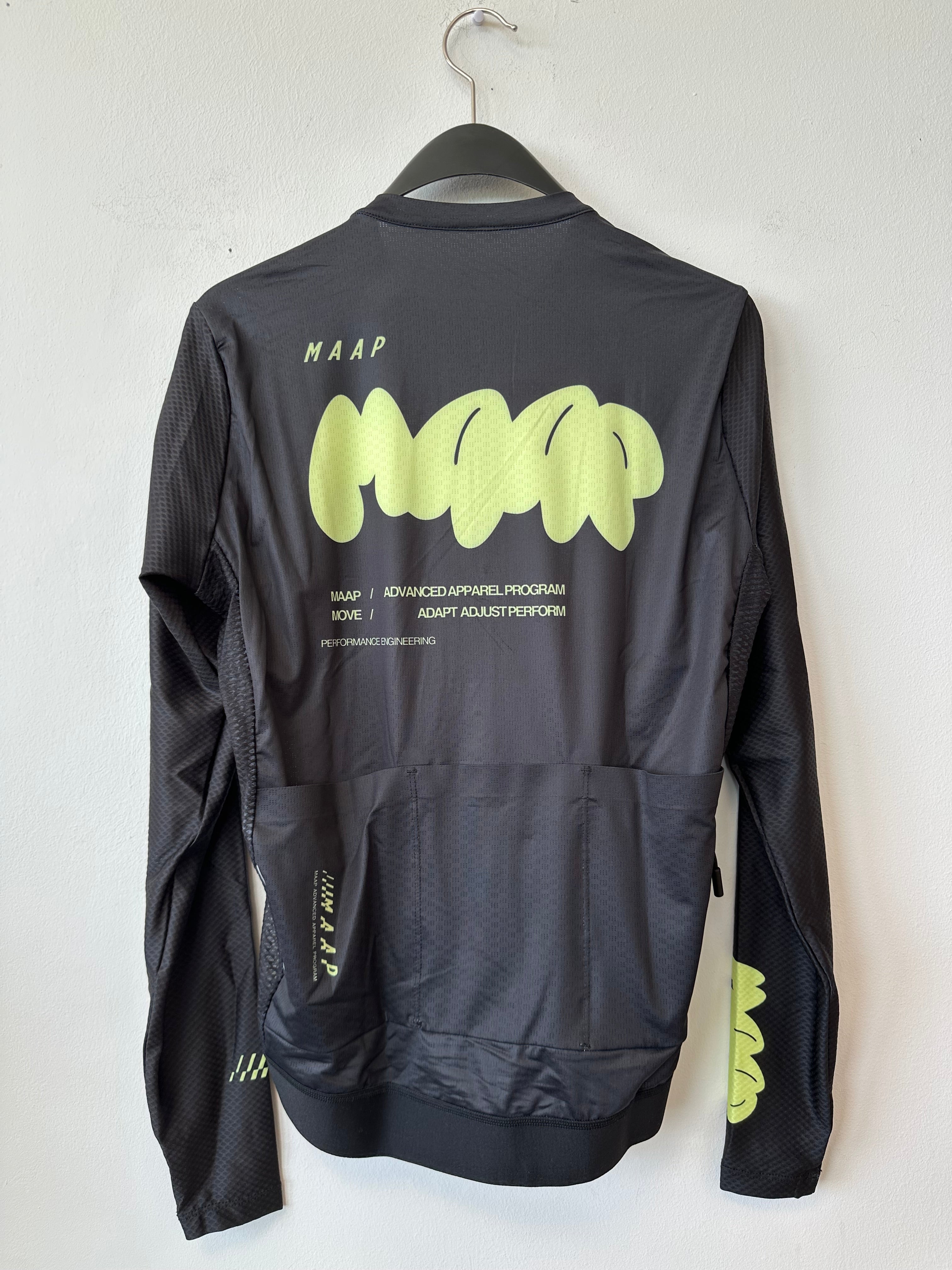 MAAP Aerate Pro Air LS Jersey 3.0 – Schwarz, Größe M, Neu mit Etikett