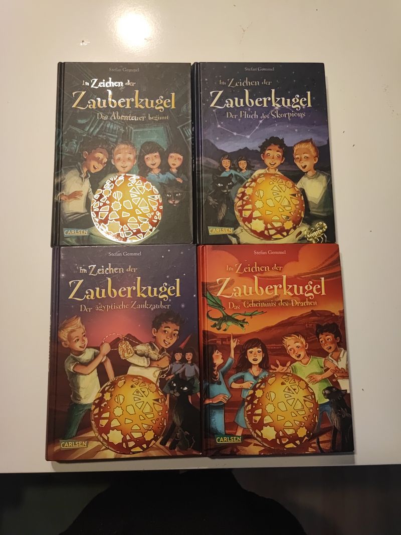 Im Zeichen der Zauberkugel 1-4 – Stefan Gemmel, Hardcover, Sehr guter Zustand