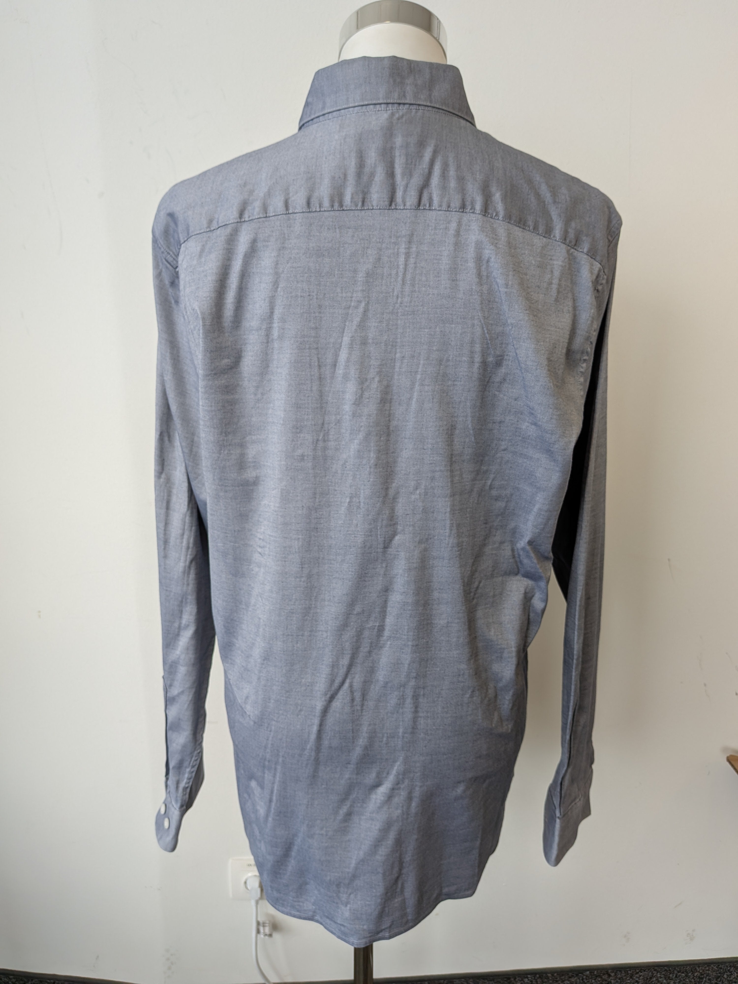 Lacoste Herren Slim Fit Hemd, hellblau, Gr. 39/15.5 – Stretch-Baumwolle, gut