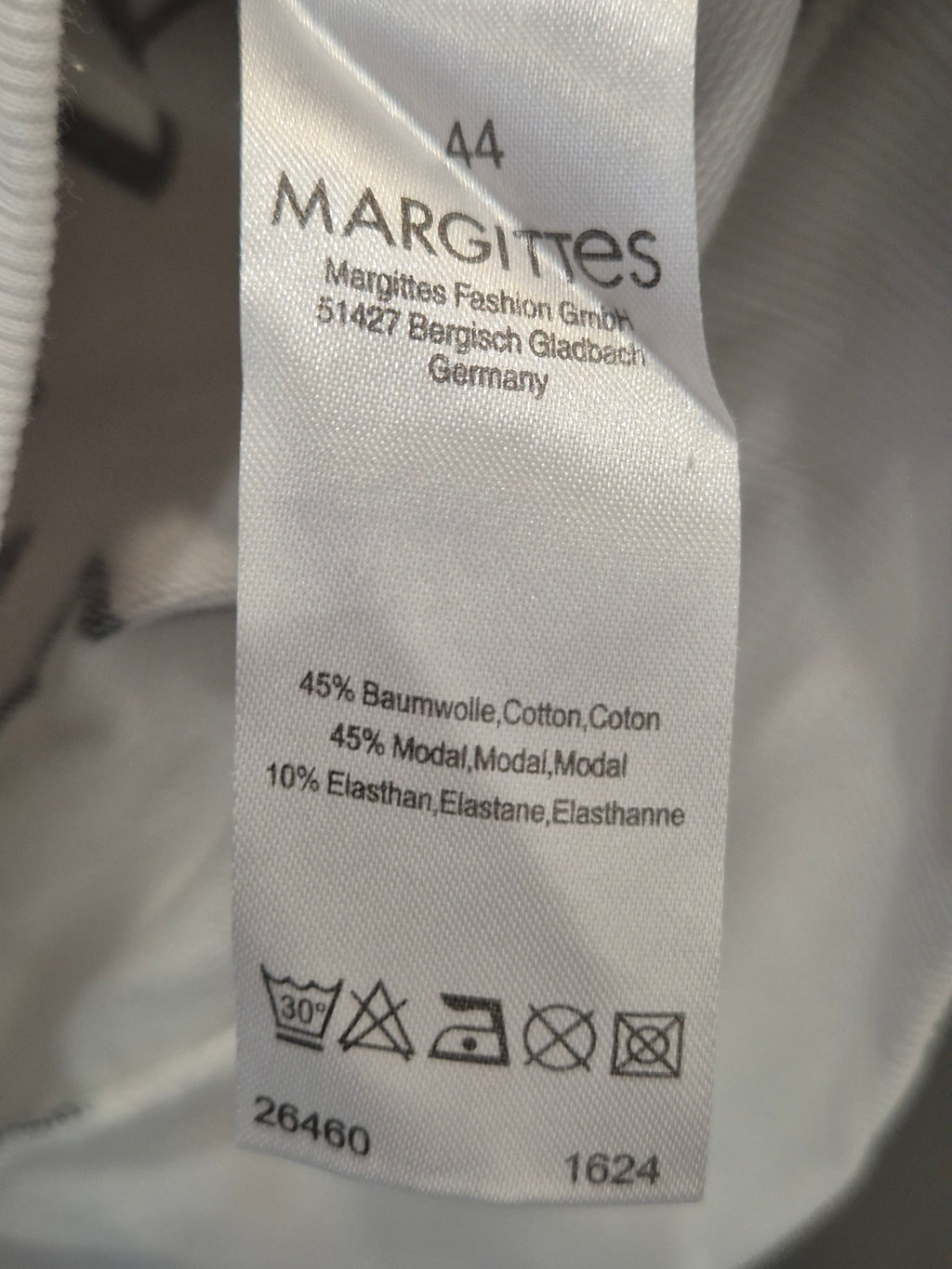 Margittes Star Print Oversize Sweatshirt 44 Weiß/Schwarz, guter Zustand