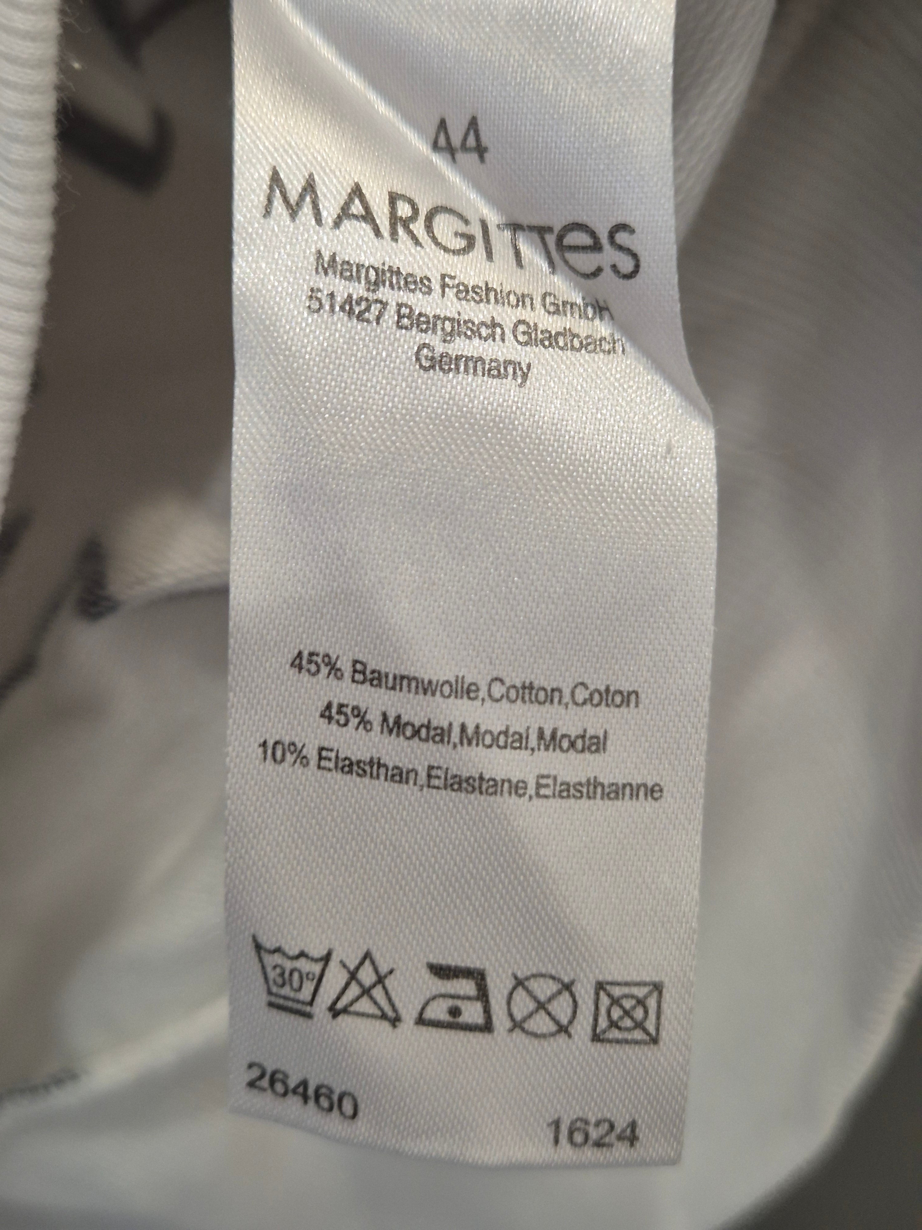 Margittes Star Print Oversize Sweatshirt 44 Weiß/Schwarz, guter Zustand