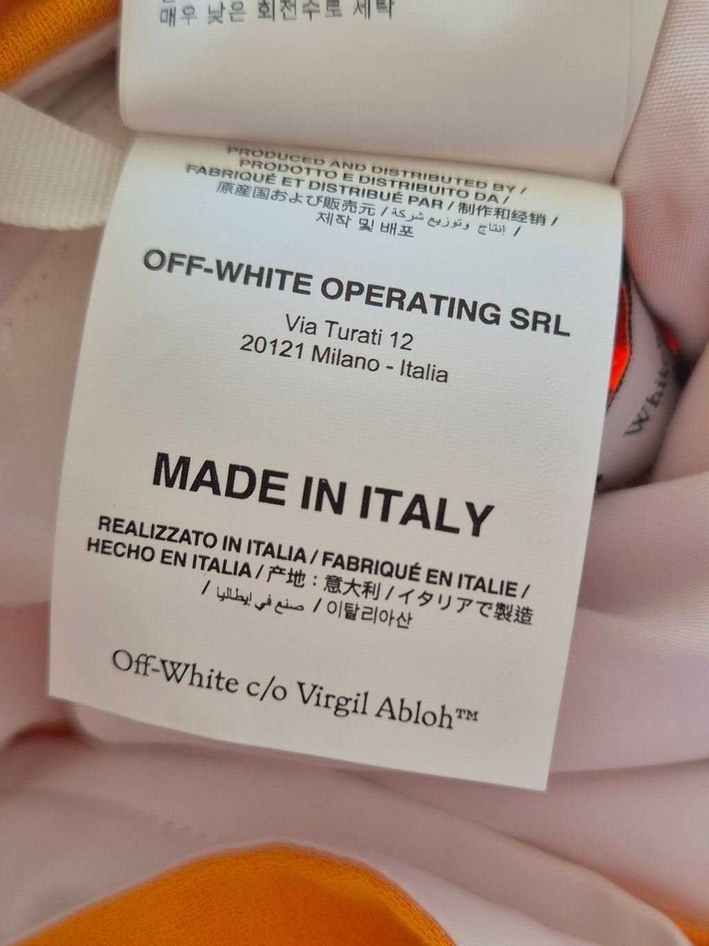 Off-White™ Split-Flared Hose Orange Gr. 38 Neu mit Etikett