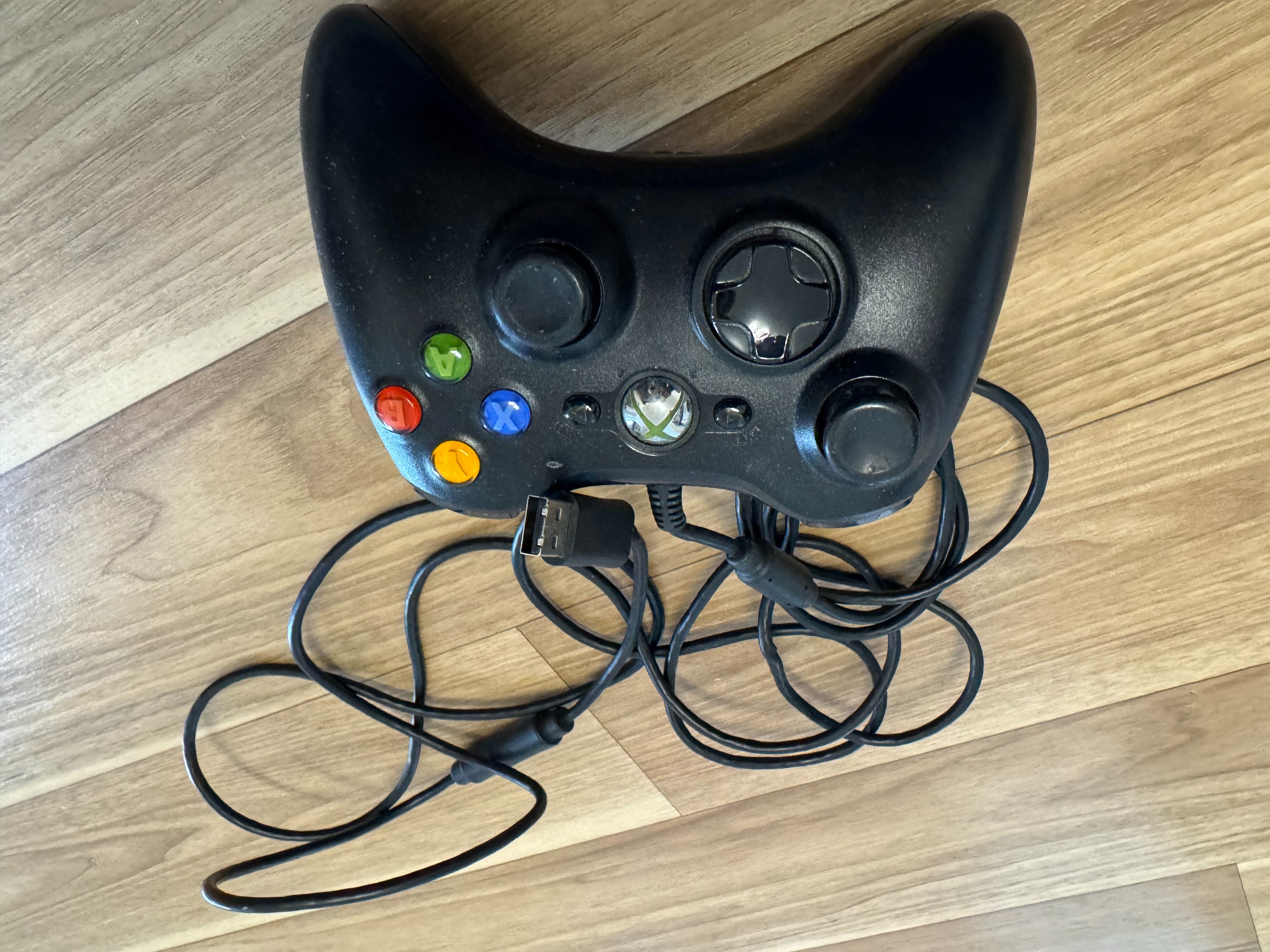 Microsoft Xbox Original Wired Controller – Schwarz, USB, Modell 1409, Gut