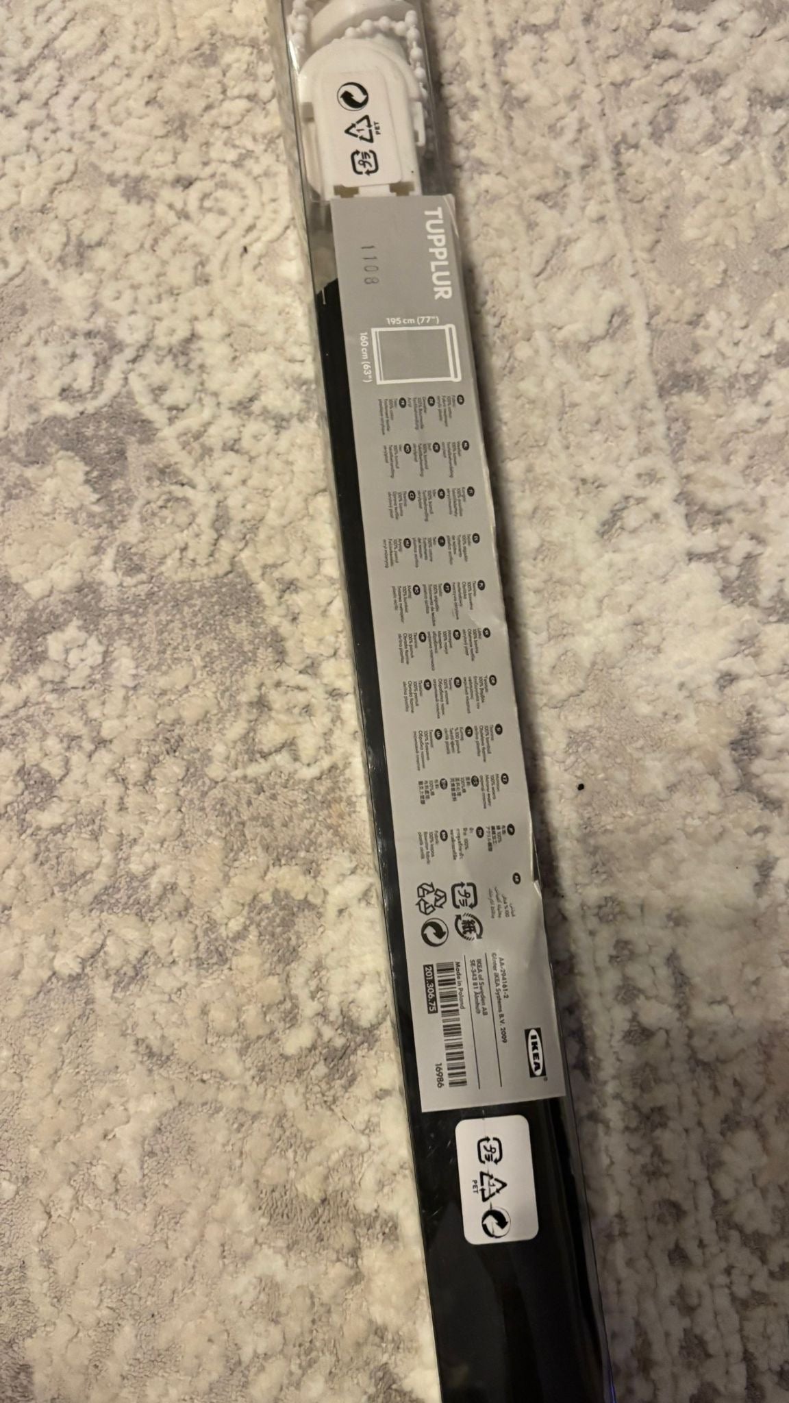 NEU & OVP IKEA TOPPIG Kleiderstange – ausziehbar bis 110 cm, dunkelgrau