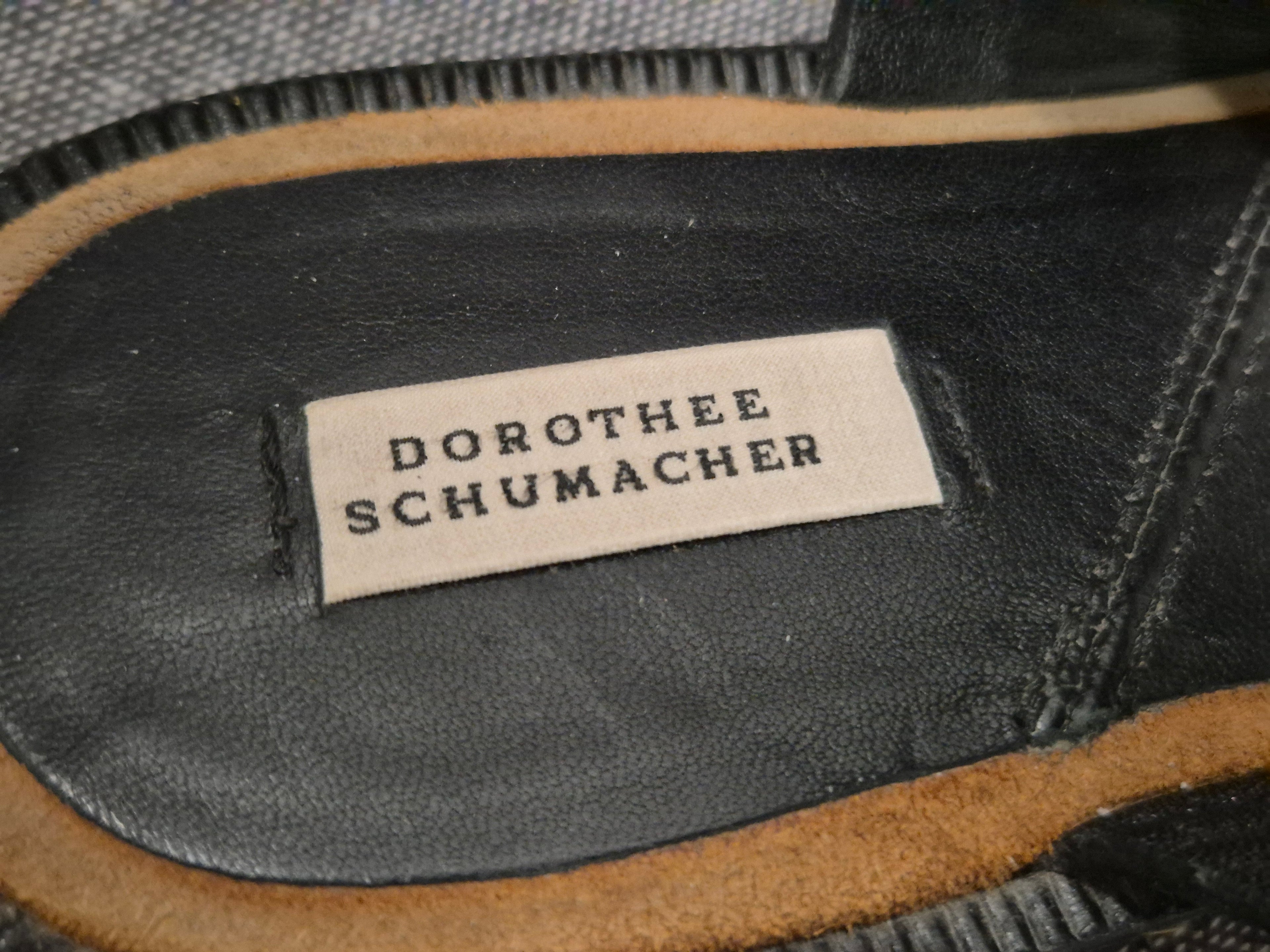 Dorothee Schumacher Studded Slide Sandals – Leather/Suede, White/Brown, EU 37, Good