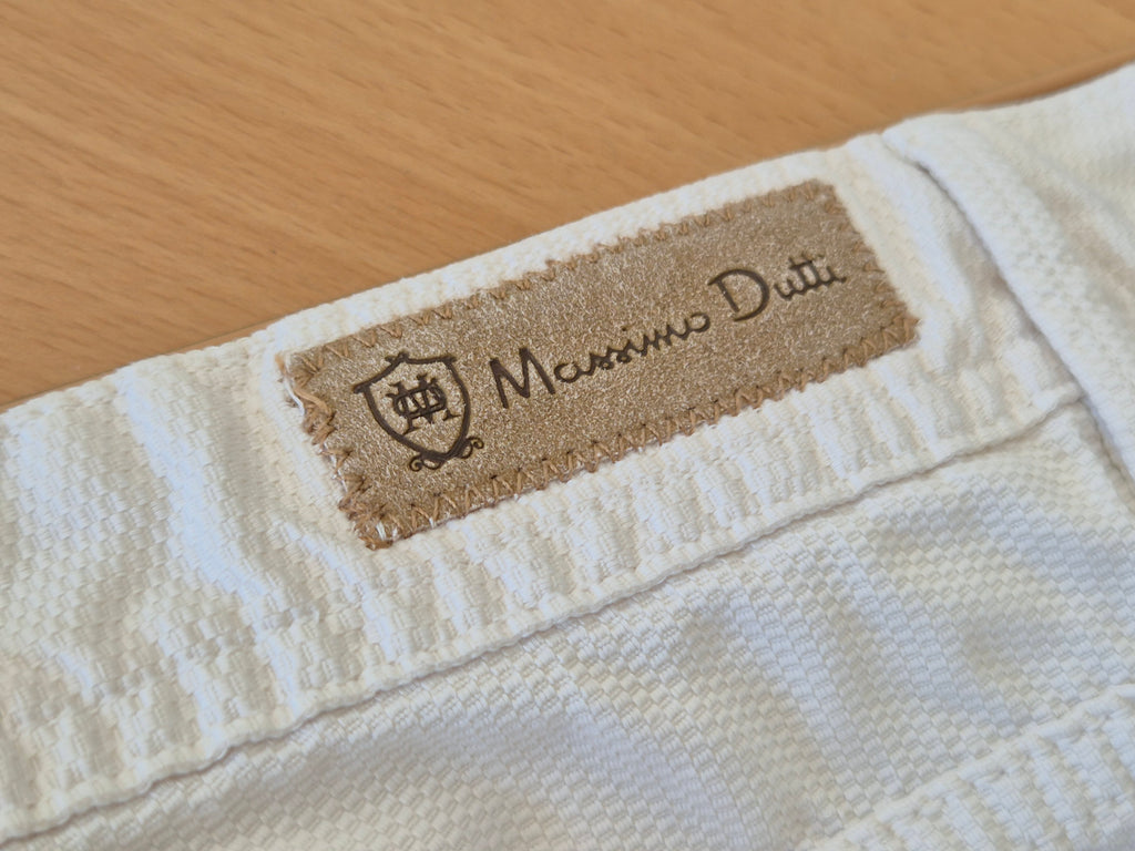 Massimo Dutti Casual Fit Chino, Weiß, Größe 46, Sehr guter Zustand