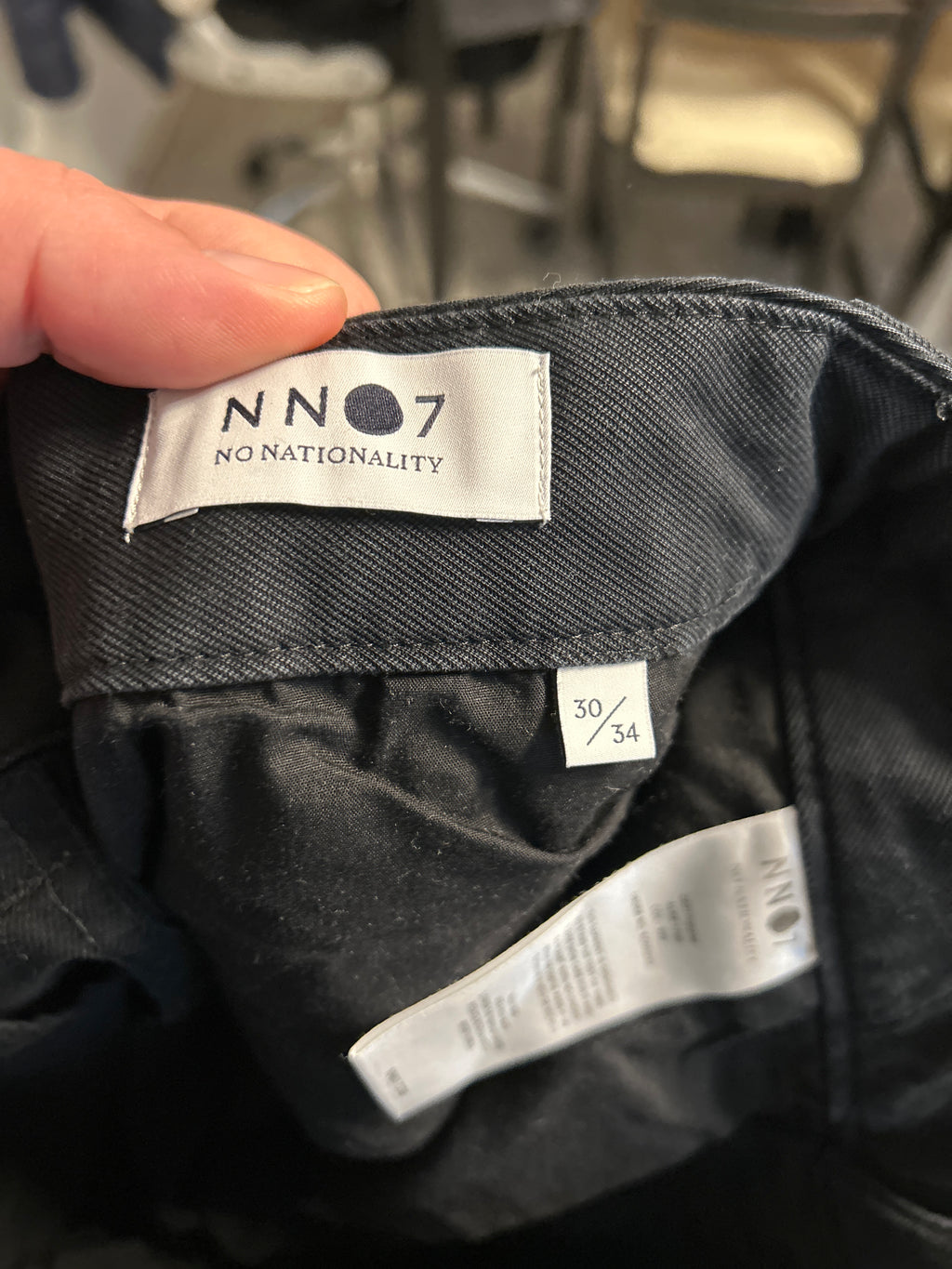 NN07 Alex 1700 Stretch Chino – Schwarz – Größe 30/34 – Guter Zustand