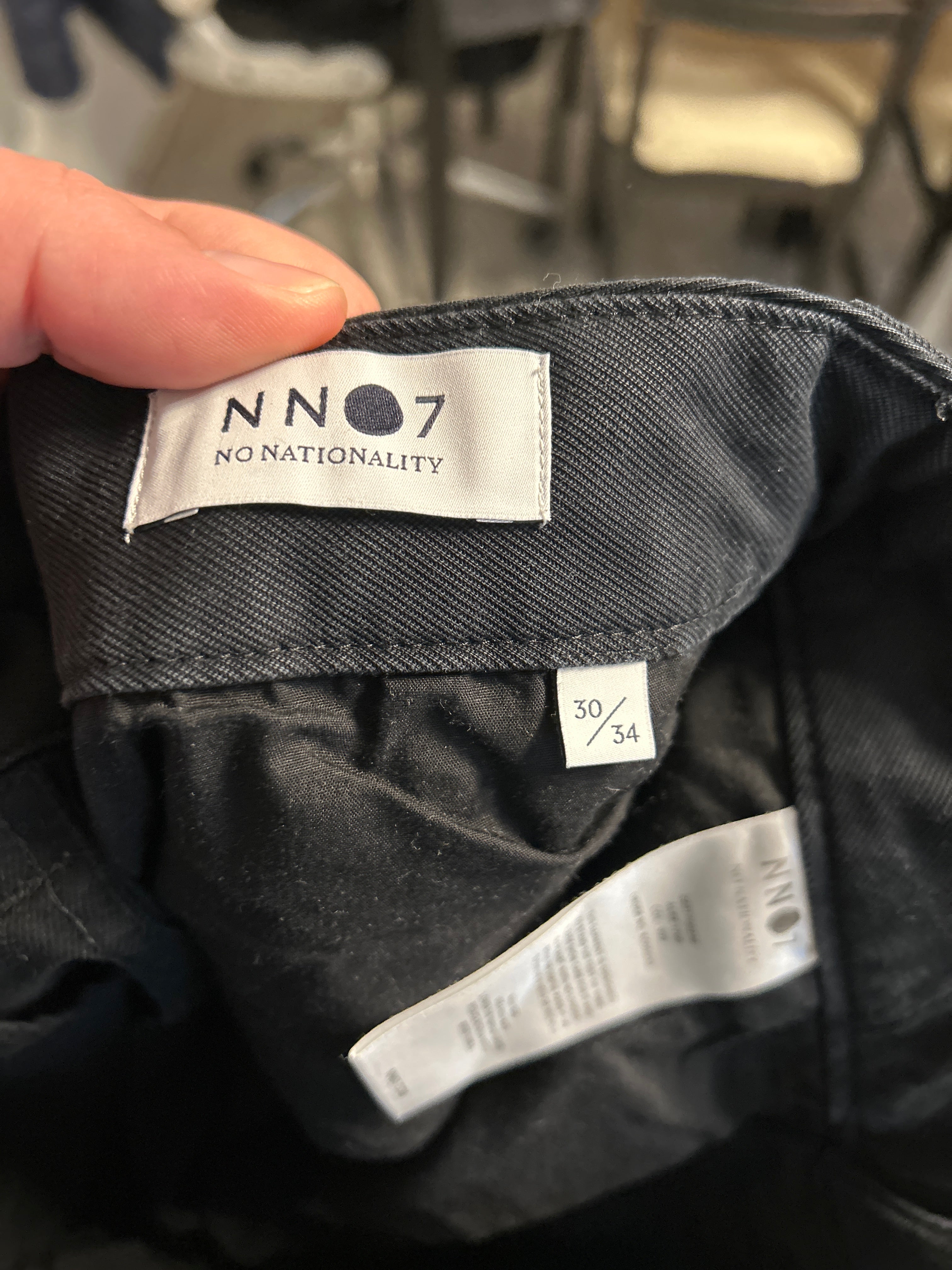 NN07 Alex 1700 Stretch Chino – Schwarz – Größe 30/34 – Guter Zustand