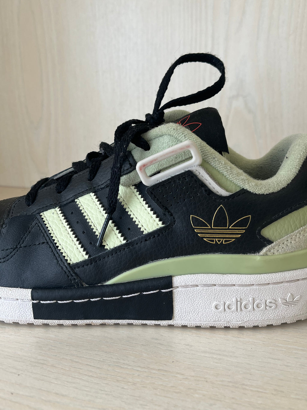 Adidas Forum Exhibit Low GZ0936 Core Black/Almost Lime EU 40⅔ | Guter Zustand