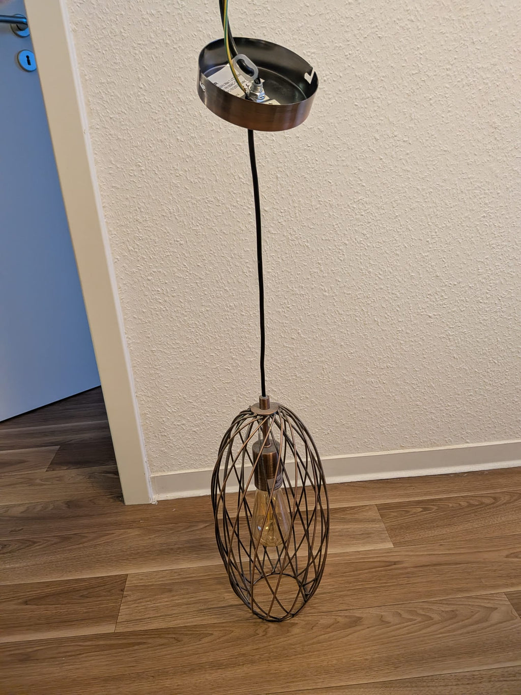 Alsy Pendelleuchte Käfig Antik-Kupfer, Medium, inkl. LED-Filament, Sehr gut