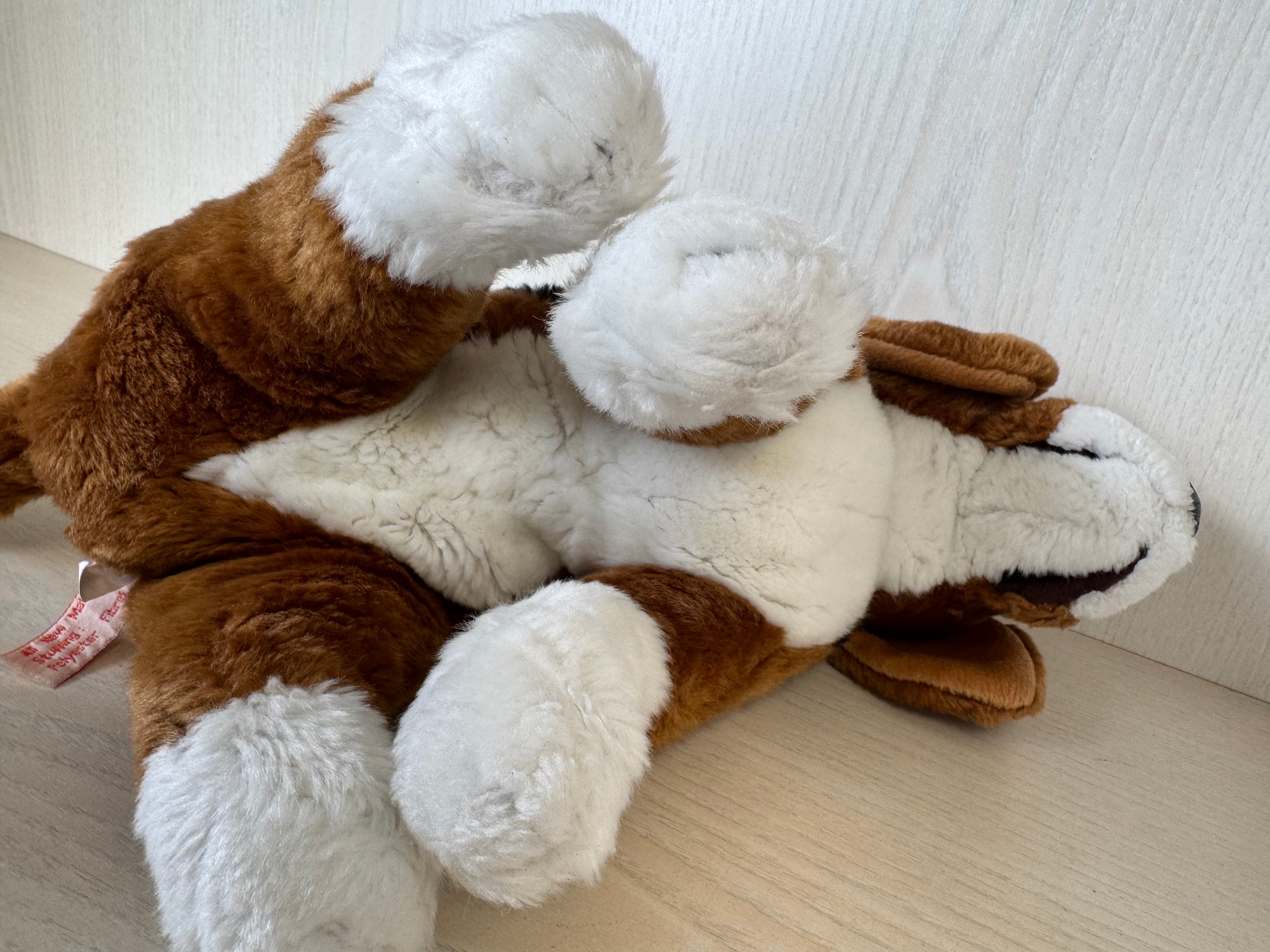 Teddy Hermann Beagle Plush, 25 cm, Brown/Black/White, Very Good Condition