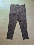 Etro Hose, geometrischer Print, Braun gemustert, Gr. 42, Made in Italy, sehr gut