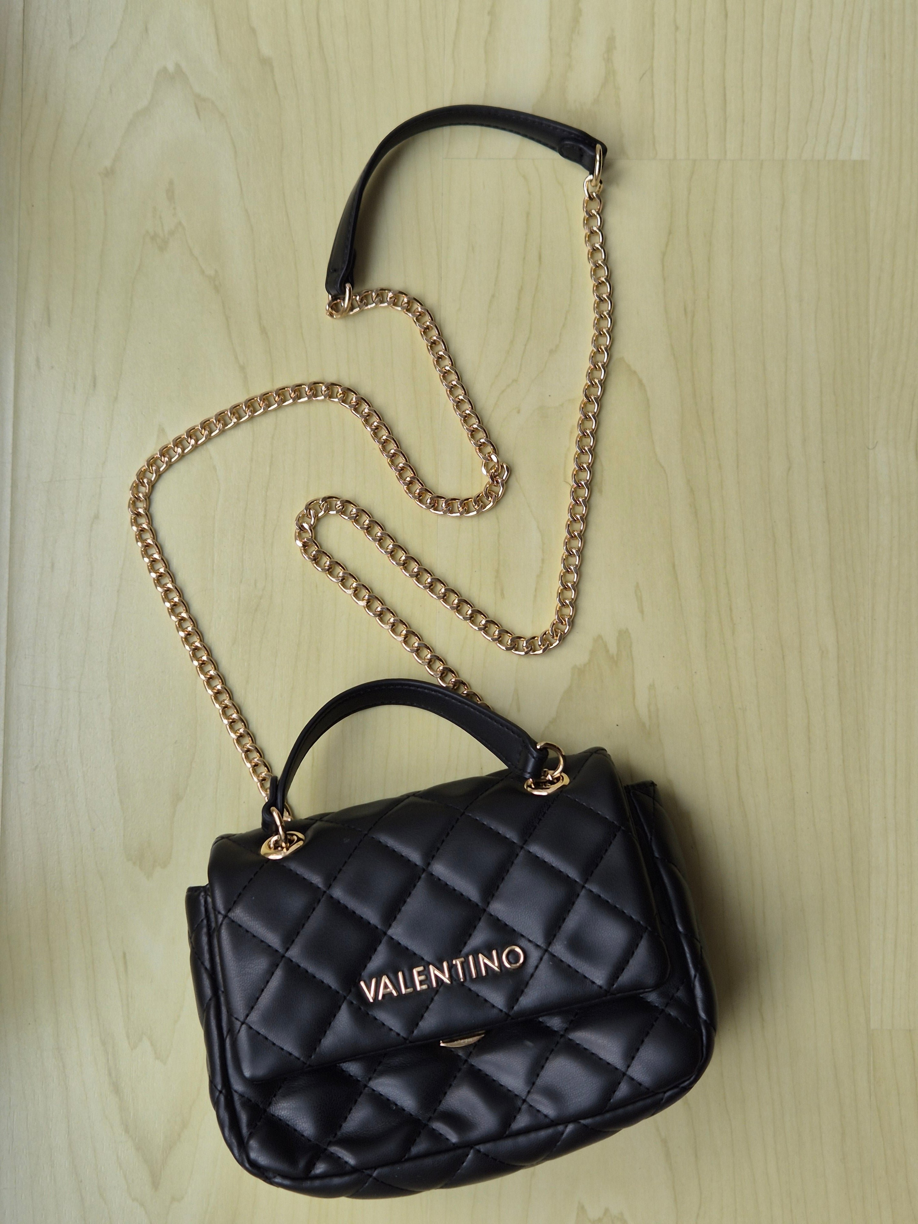 Valentino Bags „Ocarina Mini“ Schultertasche, schwarz, wie neu, 20x14x8 cm