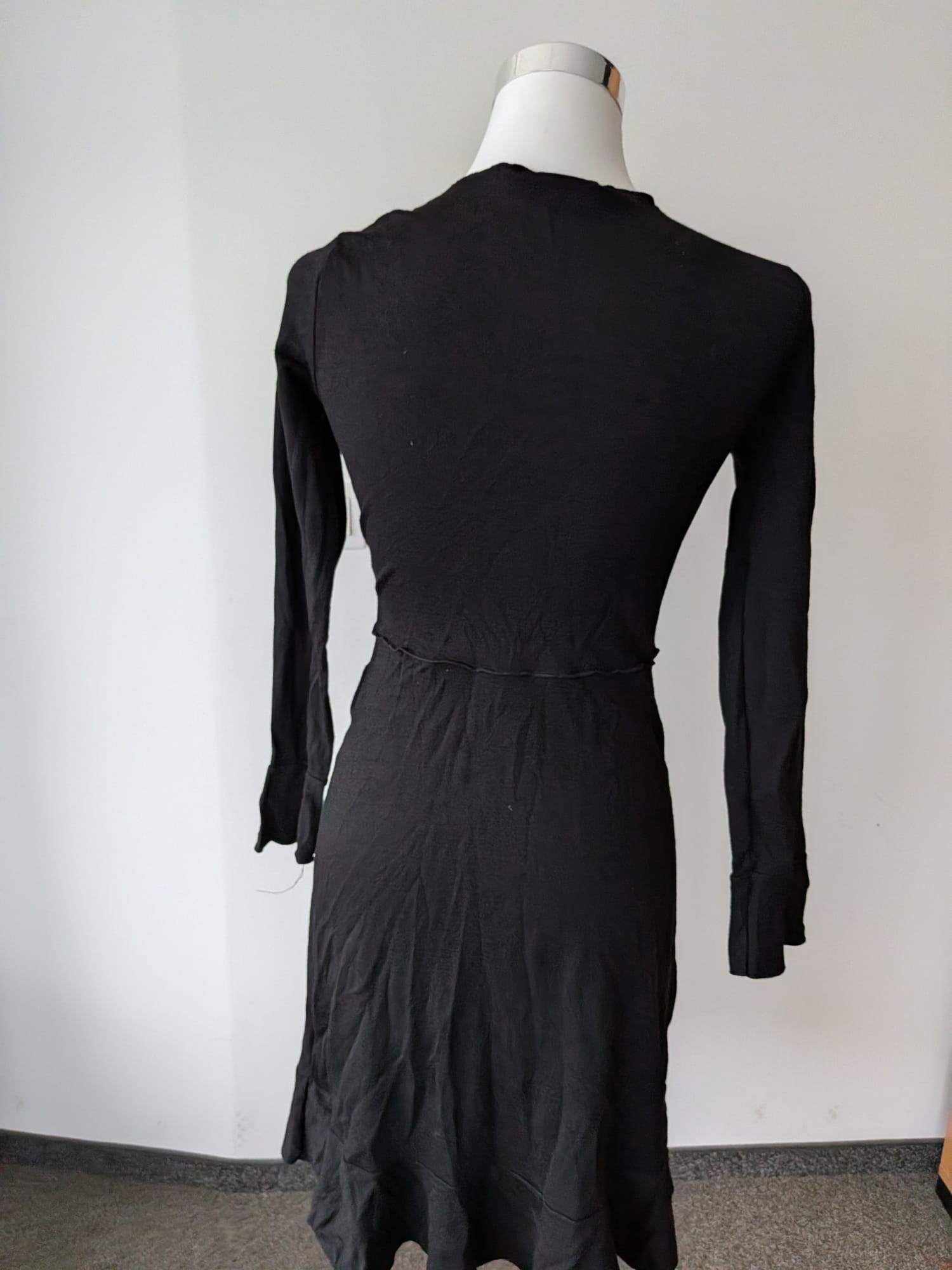 Elise Gug schwarzes Wollmischkleid, Gr. 38 (M), sehr guter Zustand