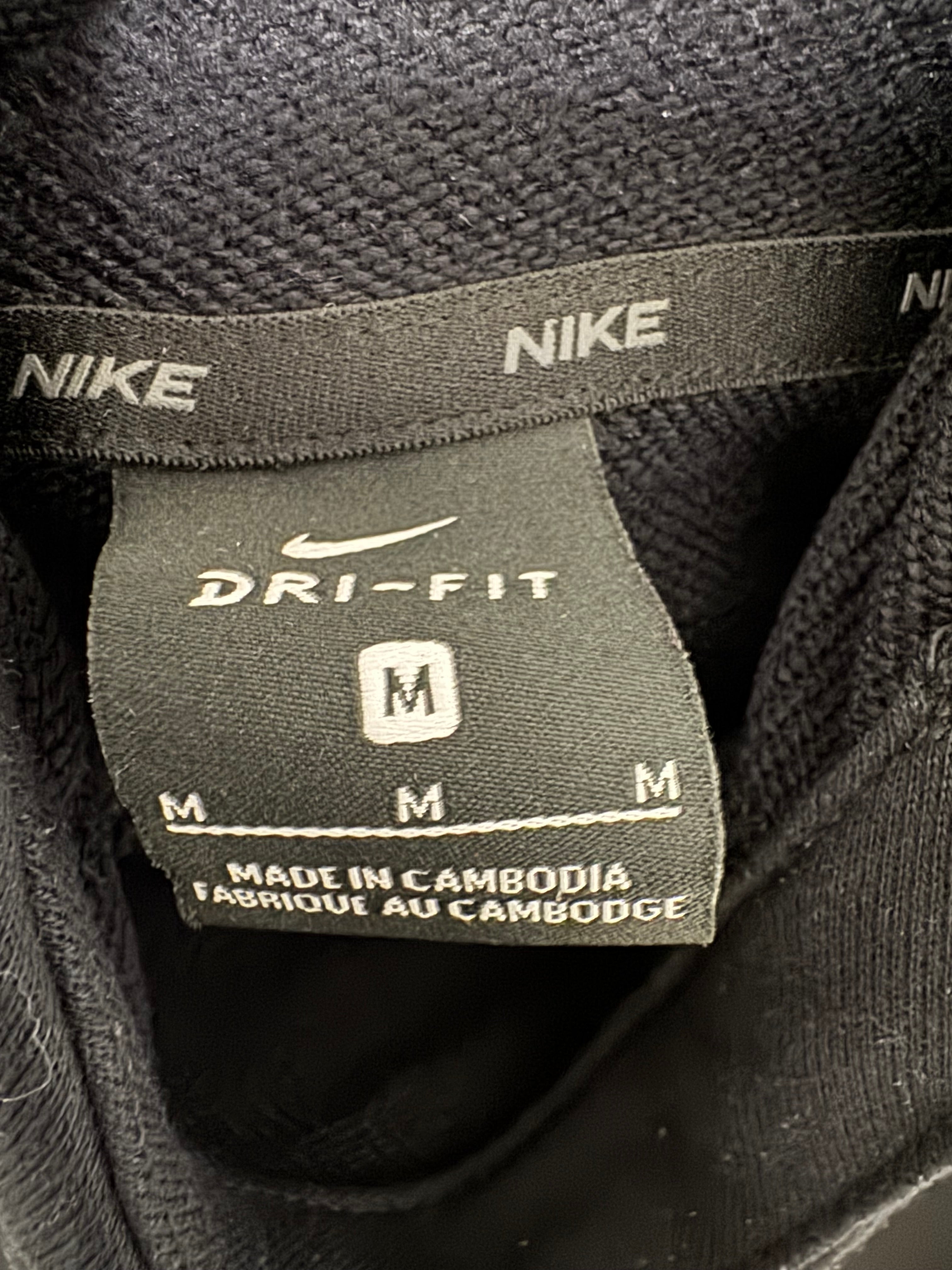 Nike Dri-FIT Swoosh Hoodie Black Size M – Good Condition