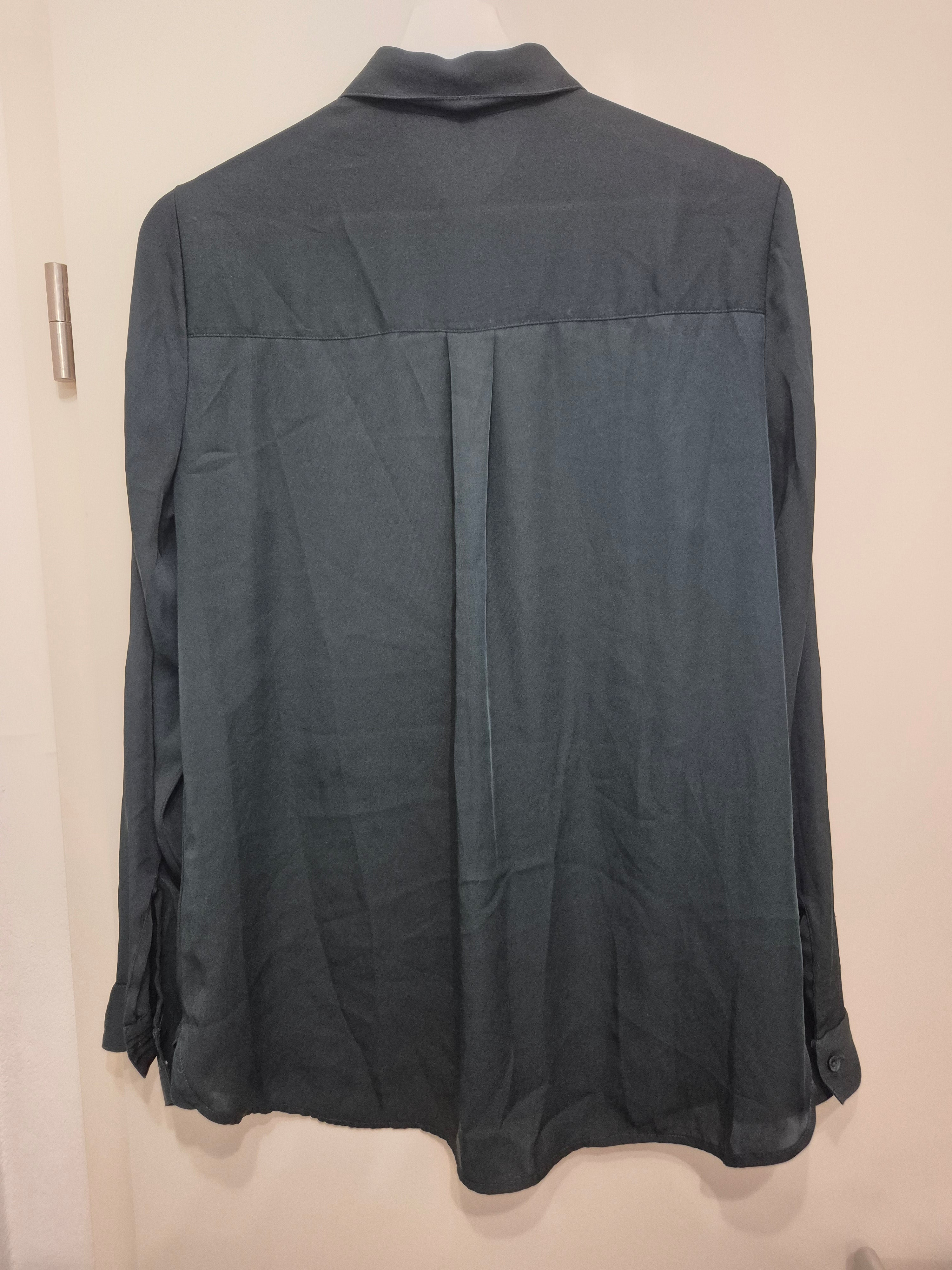 Express City Shirt Silk Blouse, Medium, Navy Blue, Normal Use
