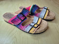 Manebí “Tulum” Espadrille Slides | Bunte Streifen | EU 39 | Guter Zustand