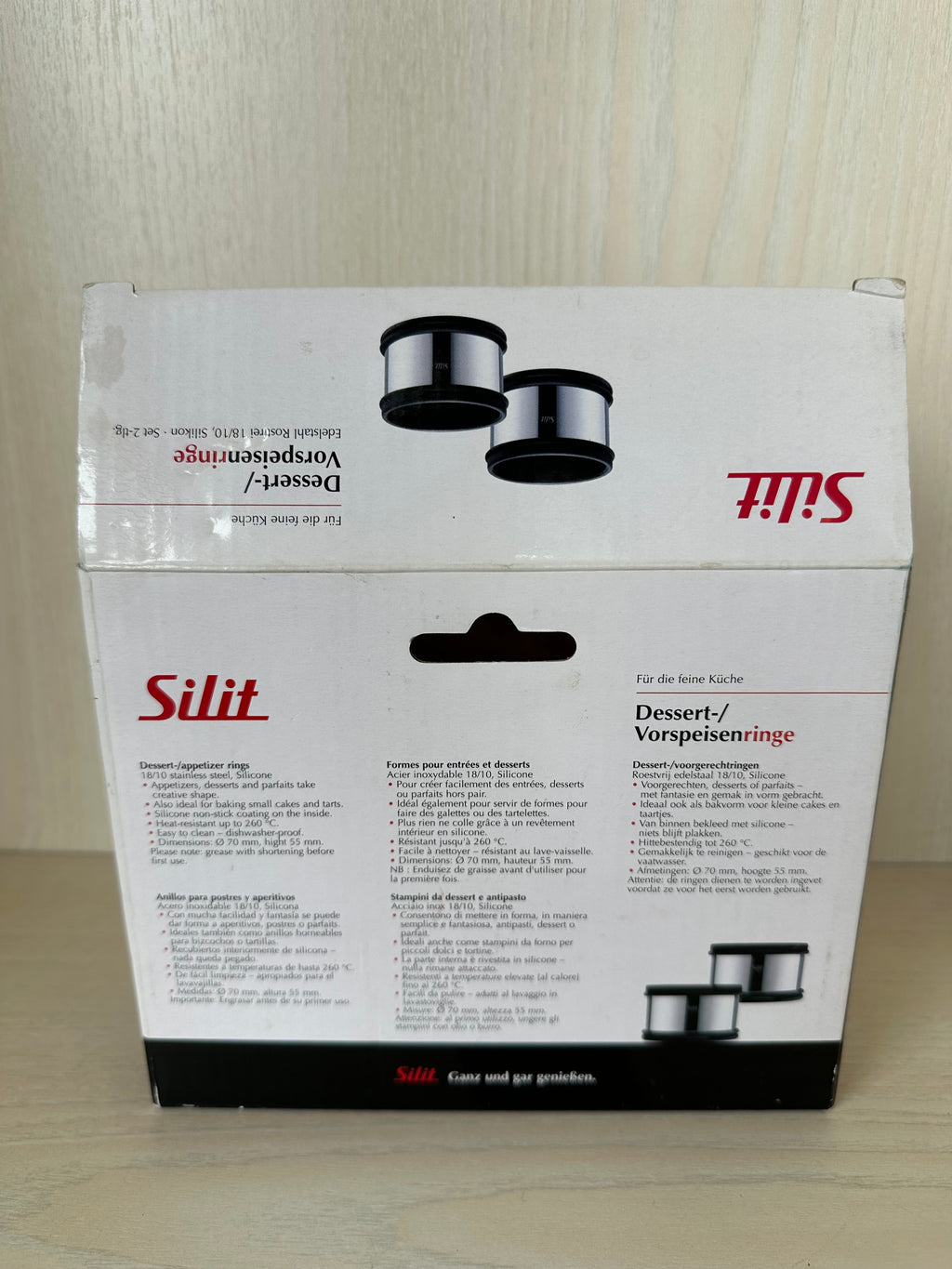 Silit Dessert/Appetizer Rings Set, 2 pcs, 18/10 Stainless Steel, 80 mm, Very Good