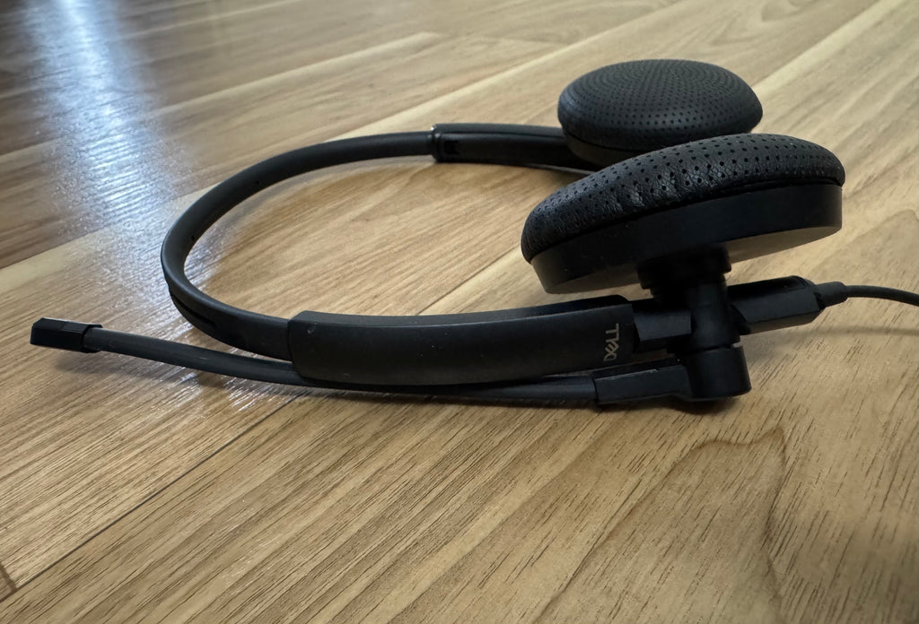 Dell HS2201 USB Stereo Headset Black w/ Mic & Inline Controls - Normal Use