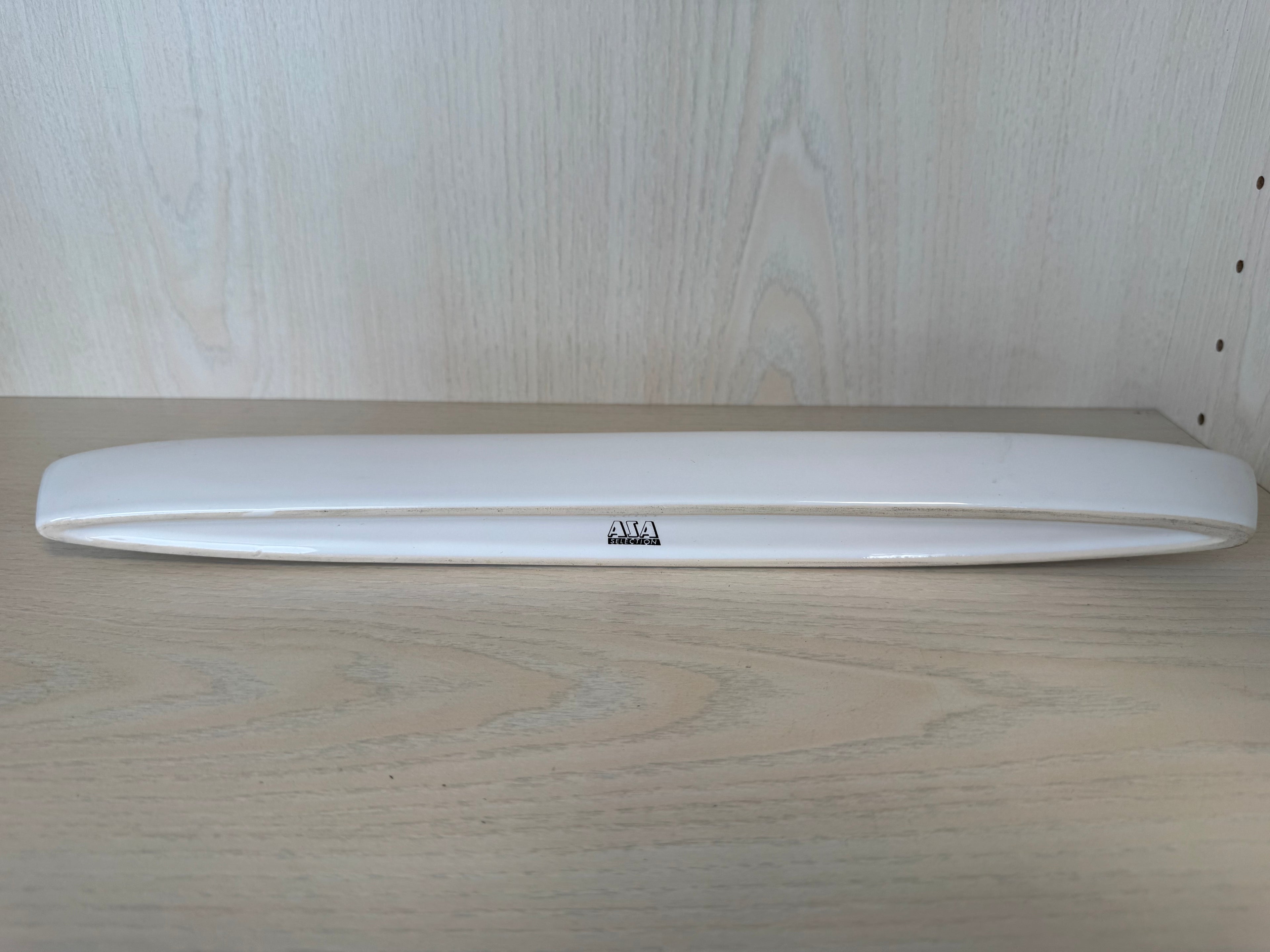 ASA Selection Servierplatte Porzellan Weiß 40 cm schlank – sehr guter Zustand