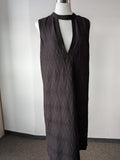 GANNI Textured Sleeveless Black Dress, Size M, Very Good Condition