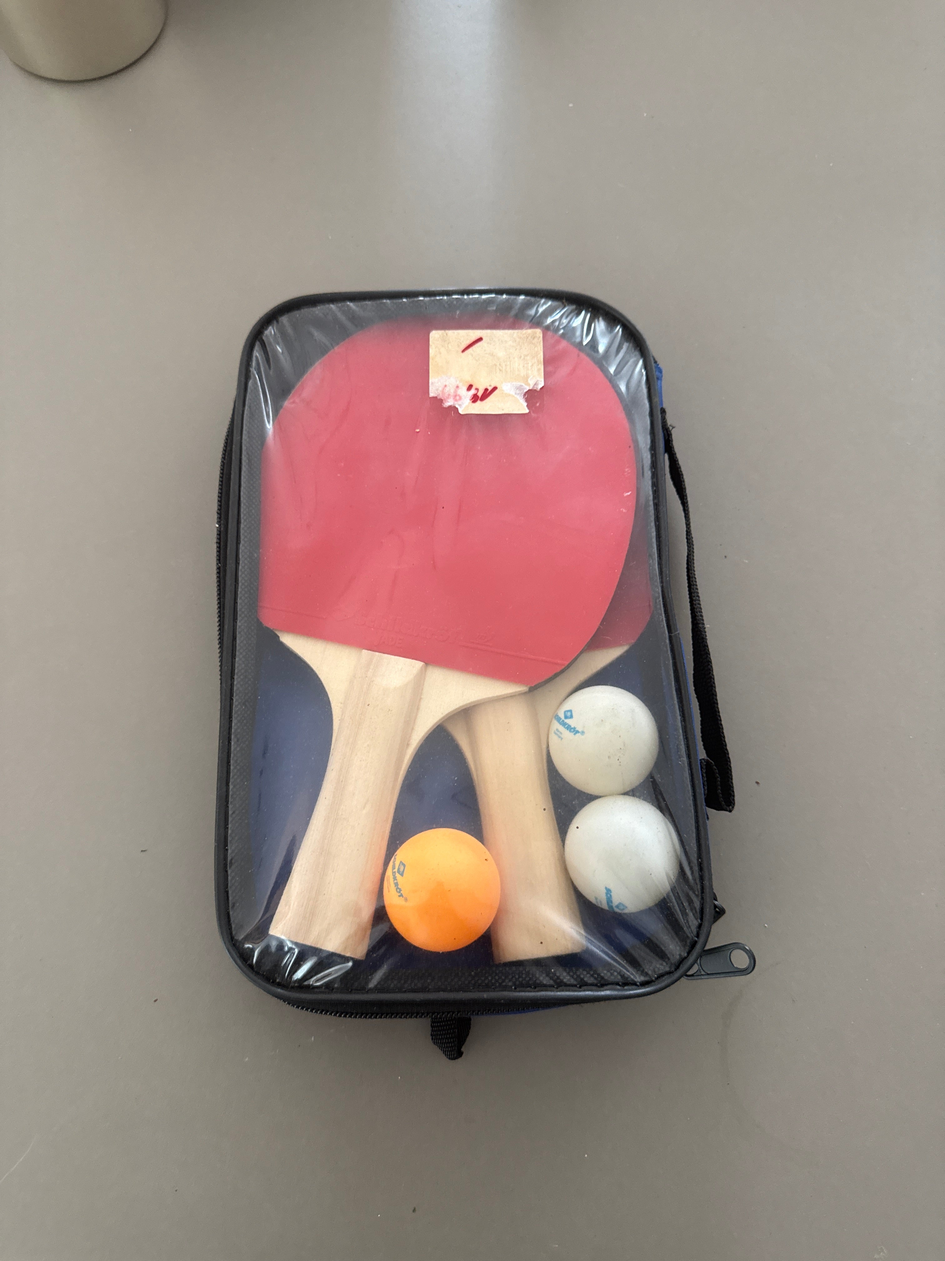 Schildkröt JADE Tischtennis-Set: 2 Schläger, 3 Bälle, Tasche, sehr gut