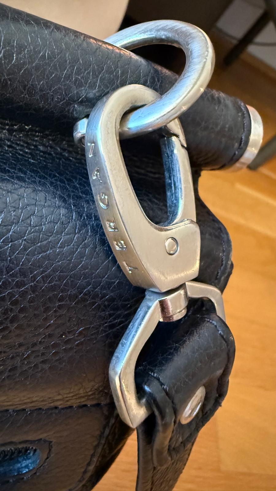 Tergan schwarze Leder Aktentasche/Business Bag, Staubbeutel, guter Zustand
