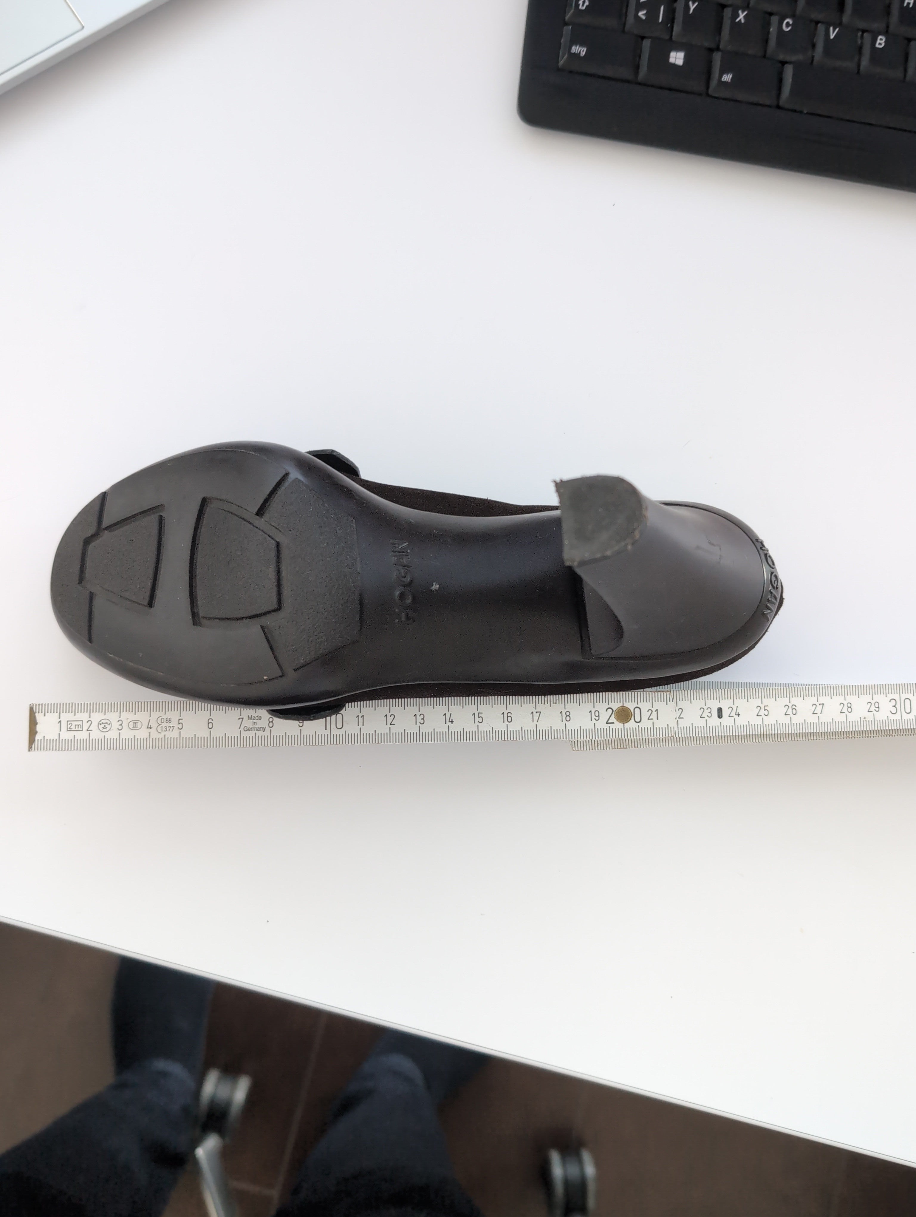 Hogan Damen Loafer – Veloursleder, Schwarz, Blockabsatz, Gr. 38, Sehr Gut