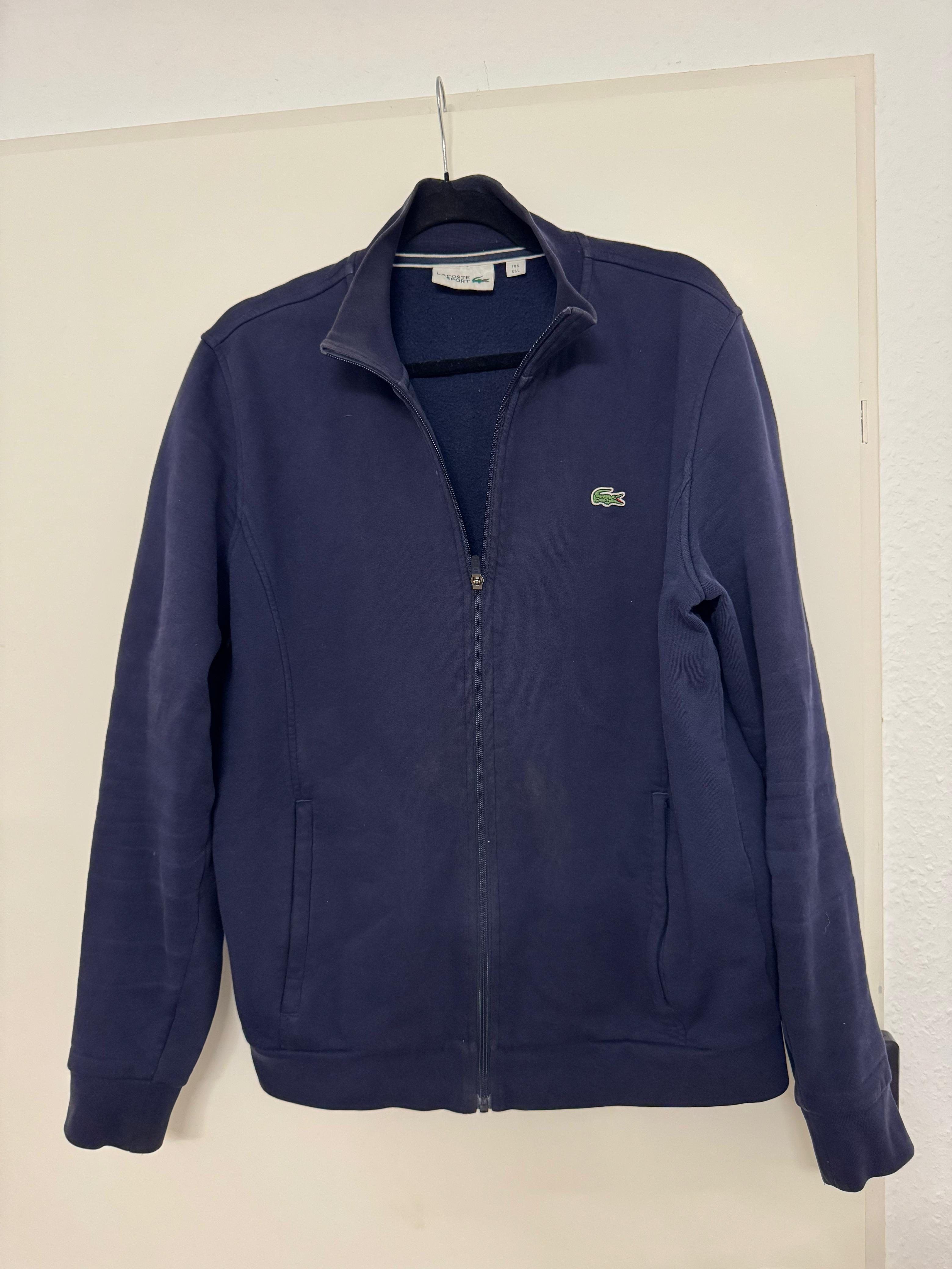 Lacoste Sport Fleece Zip Jacket – Navy, Men’s Large, Good Condition