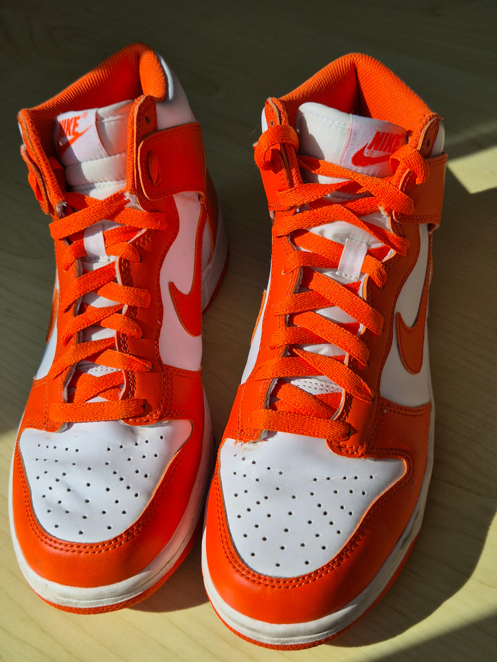 Nike Dunk High Syracuse – Gr. 39 – Orange/Weiß – guter Zustand