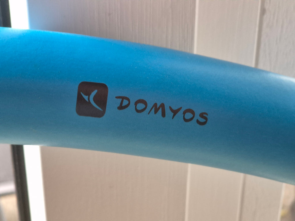 Domyos Weighted Hula Hoop 1,4kg 95cm Abnehmbar Schwarz/Blau Zustand Gut