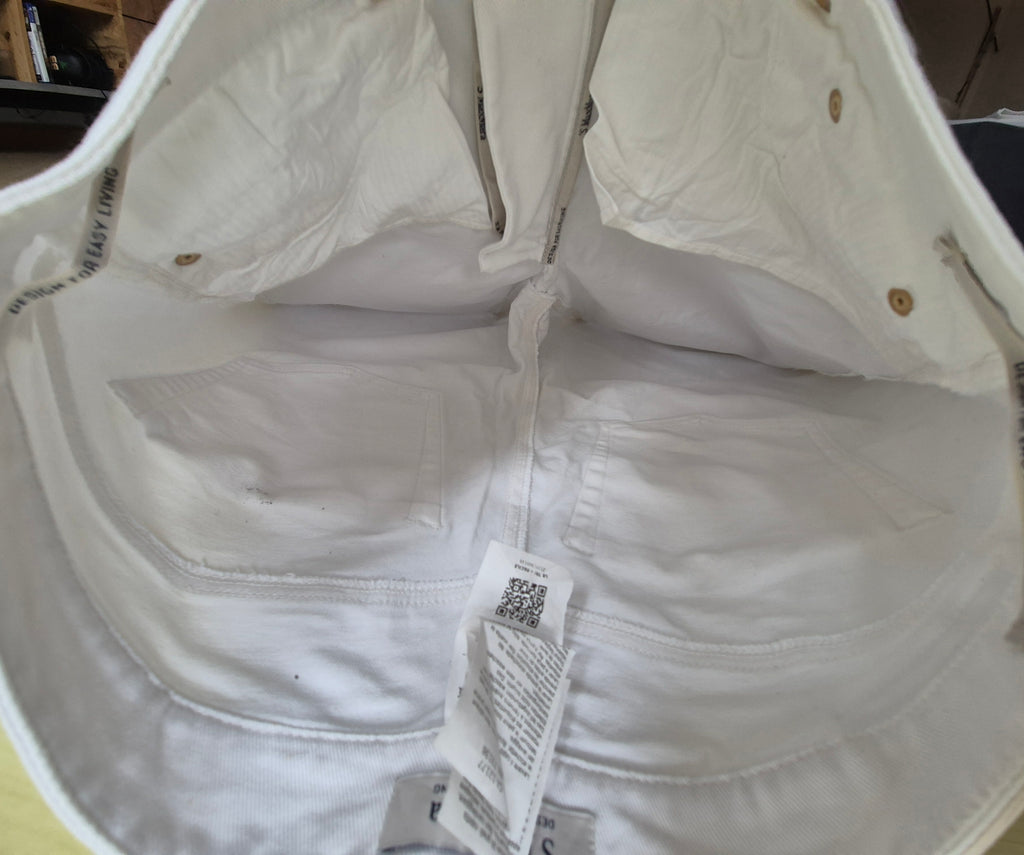 Max Mara Weiße Capri Jeans | Baumwollmix Stretch | Sehr gut | Gr. 38