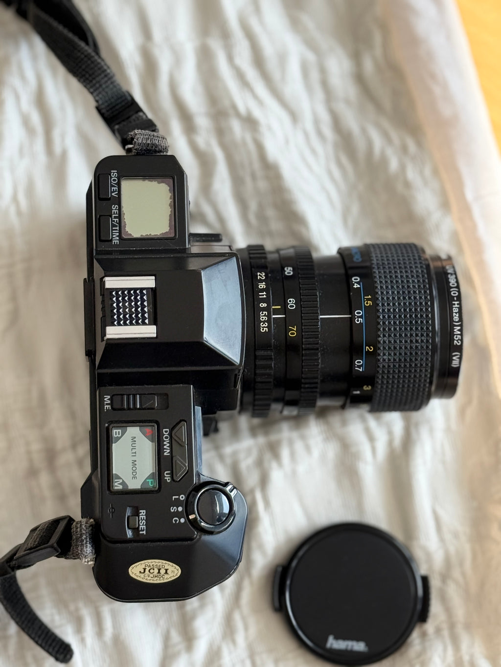 Chinon CP-7m 35mm SLR Schwarz + 35-70mm Zoomobjektiv – Pentax-K, guter Zustand