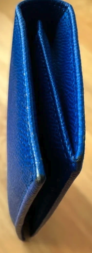 Dolce & Gabbana Long Wallet | Blue Saffiano Leather | Continental | Good Condition